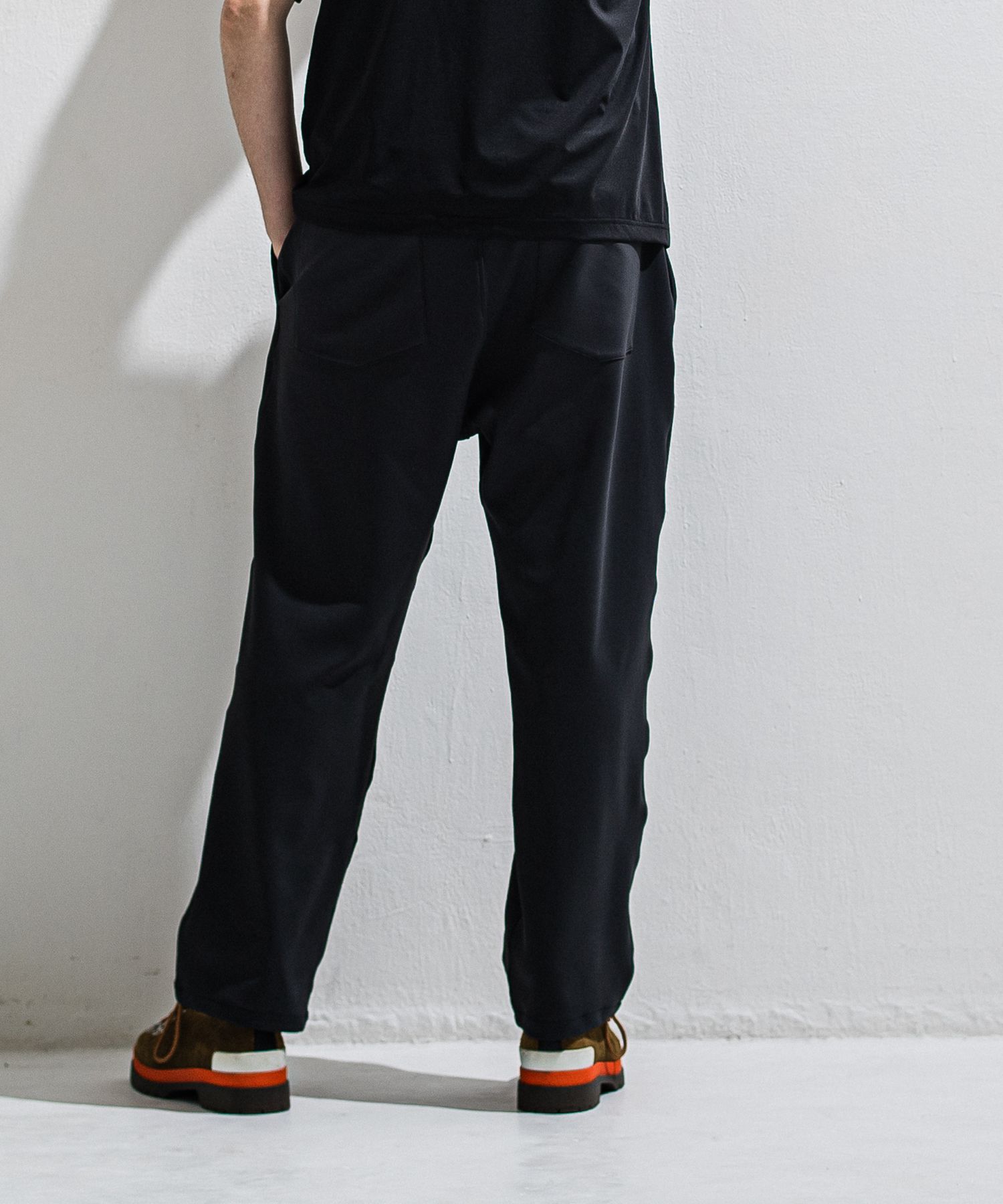 EMILIO DB WIDE PANTS / DP1-ST-003 / ダンボールジャージスーパーワイドパンツ / ブラック (3月中旬入荷予定)