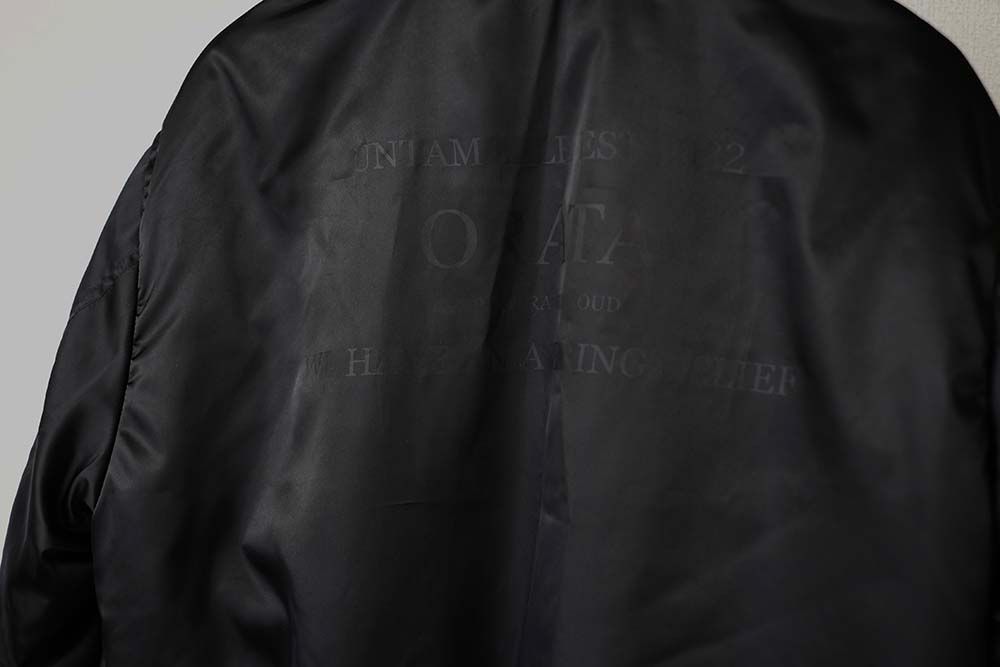 REVERSE FLIGHT JACKET / OR1-JK-001 / リバーシブルMA-1 / ブラック (11月上旬入荷予定)