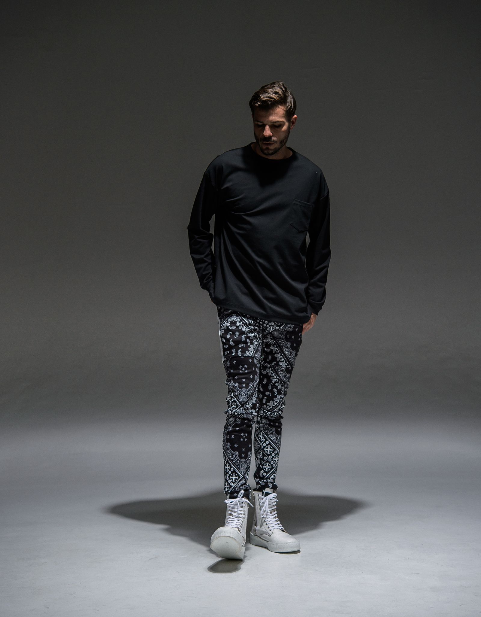 DOUBLE LOOSE POCKET LONG TEE / RC21-T-003 / ロングスリーブTシャツ