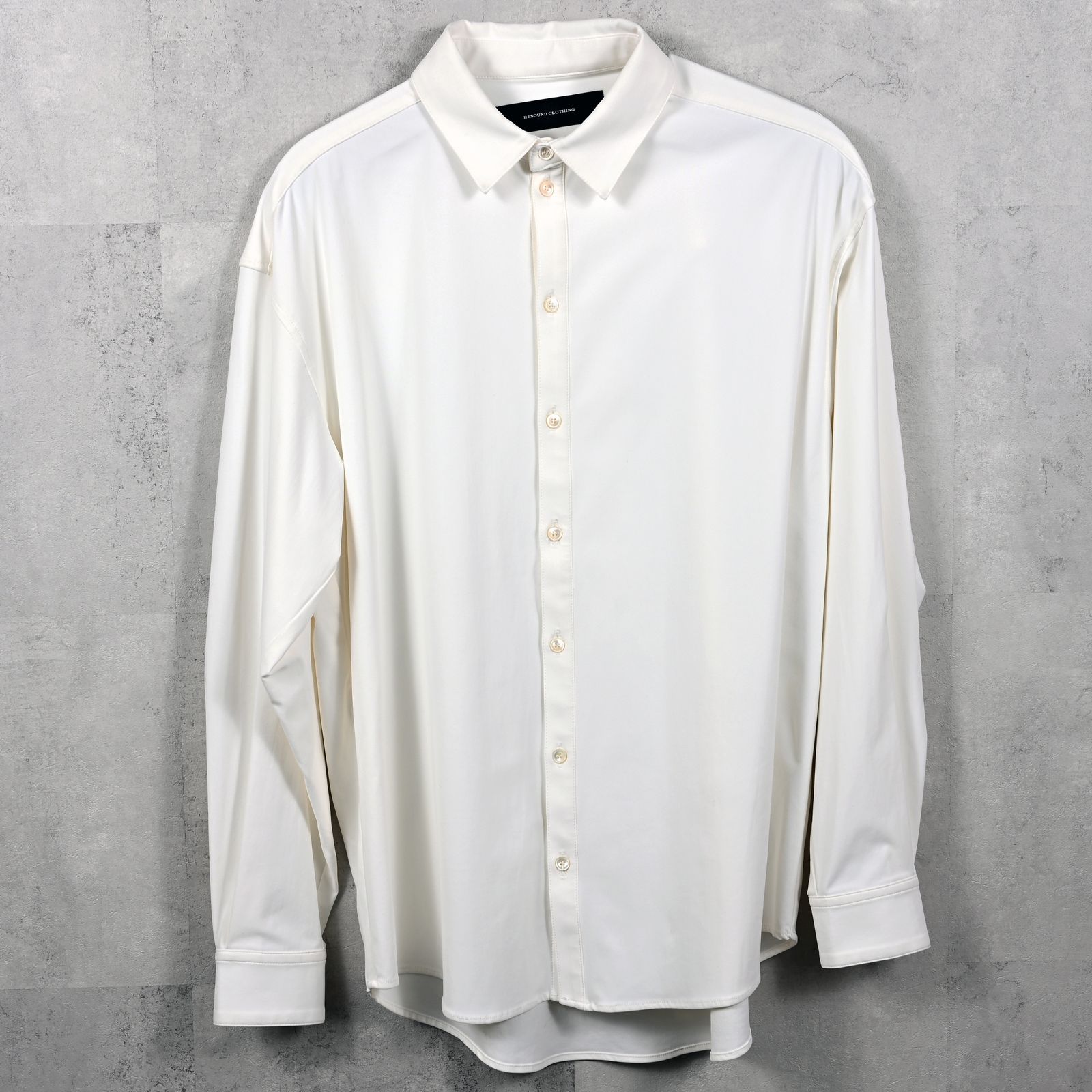 NYLON JACK SHIRTS / RC39-SH-001 / オーバーサイズナイロンシャツ / ホワイト (2月上旬入荷予定)