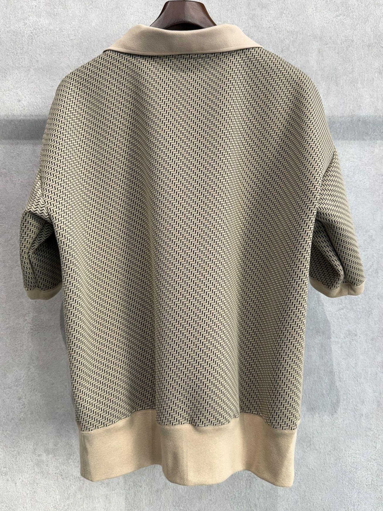 BLISTER POLO / DP1-T-005 / ブリスターニットスキッパーポロ / ベージュ