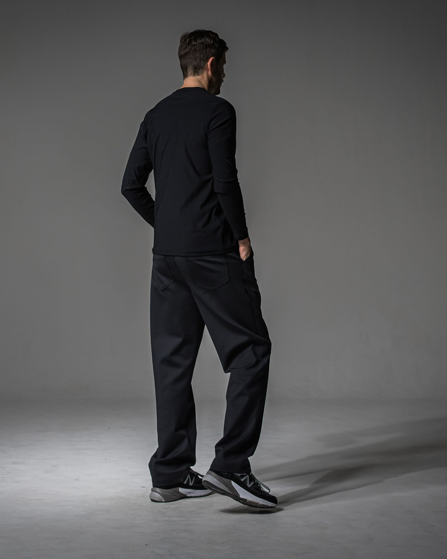 CHRIS EASY WIDE TUCK PANTS / RC37-ST-016WT / ワイドタックパンツ / ブラック