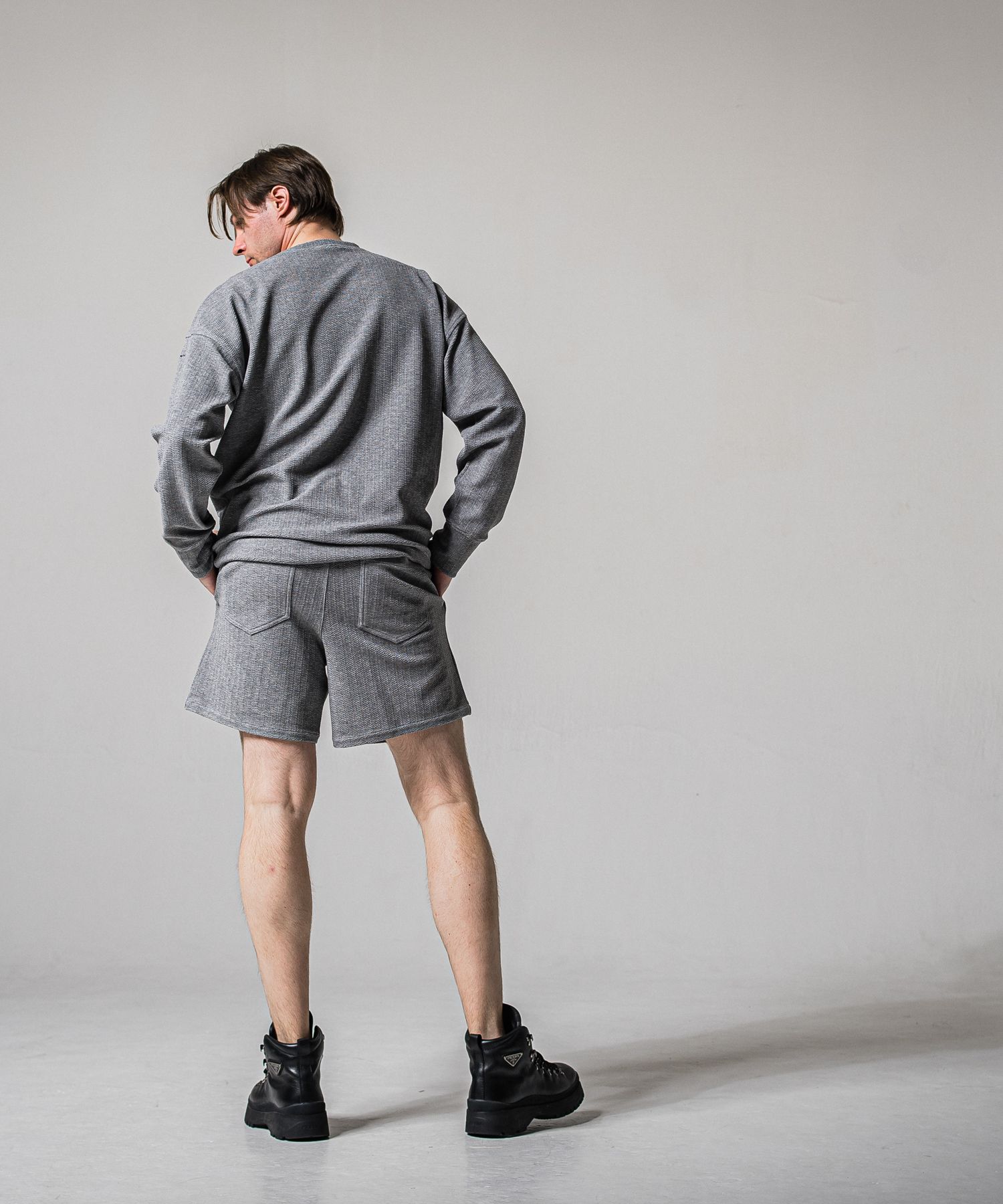 BLISTER KNIT HALF PT / RC39-HP-003 / ブリスターニットショーツ / グレー (3月上旬入荷予定)