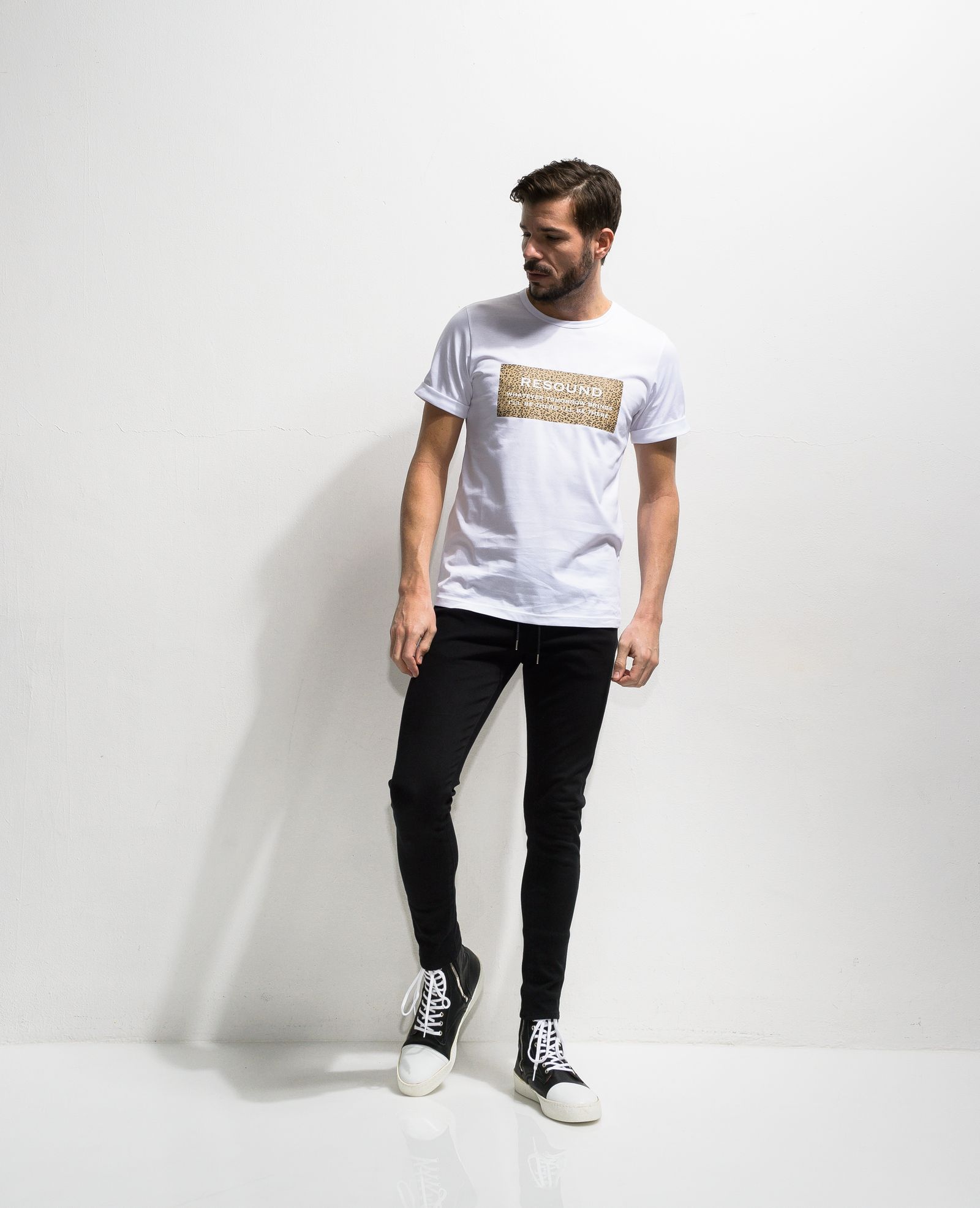LEO BOX ROGO ROLL UP JERSEY TEE / RC20-T-004 / ボックスロゴTシャツ ※