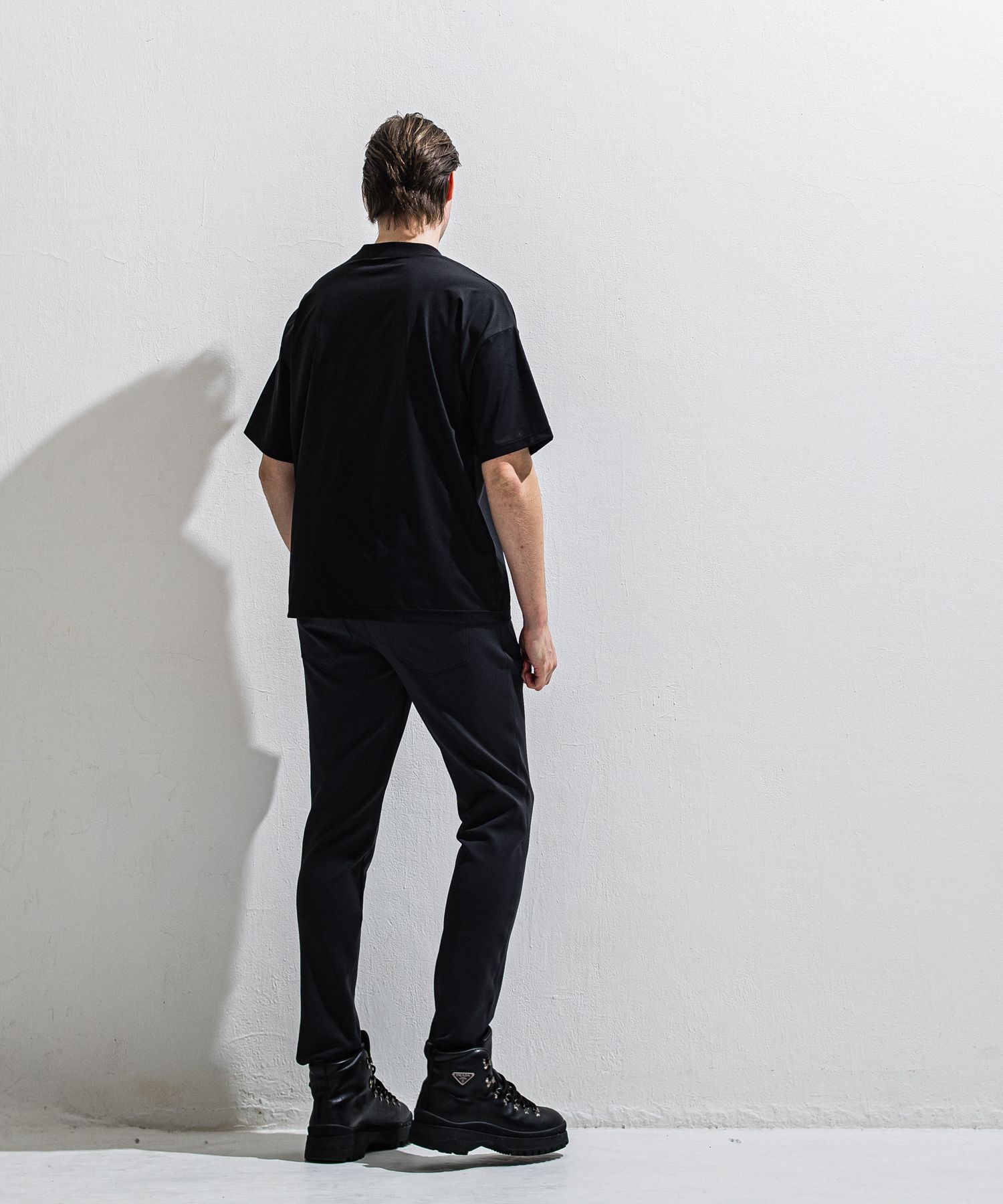 WILL OVER NYLON T / DP1-T-002 / ウィルプリントナイロンビッグTシャツ / ブラック (4月上旬入荷予定)