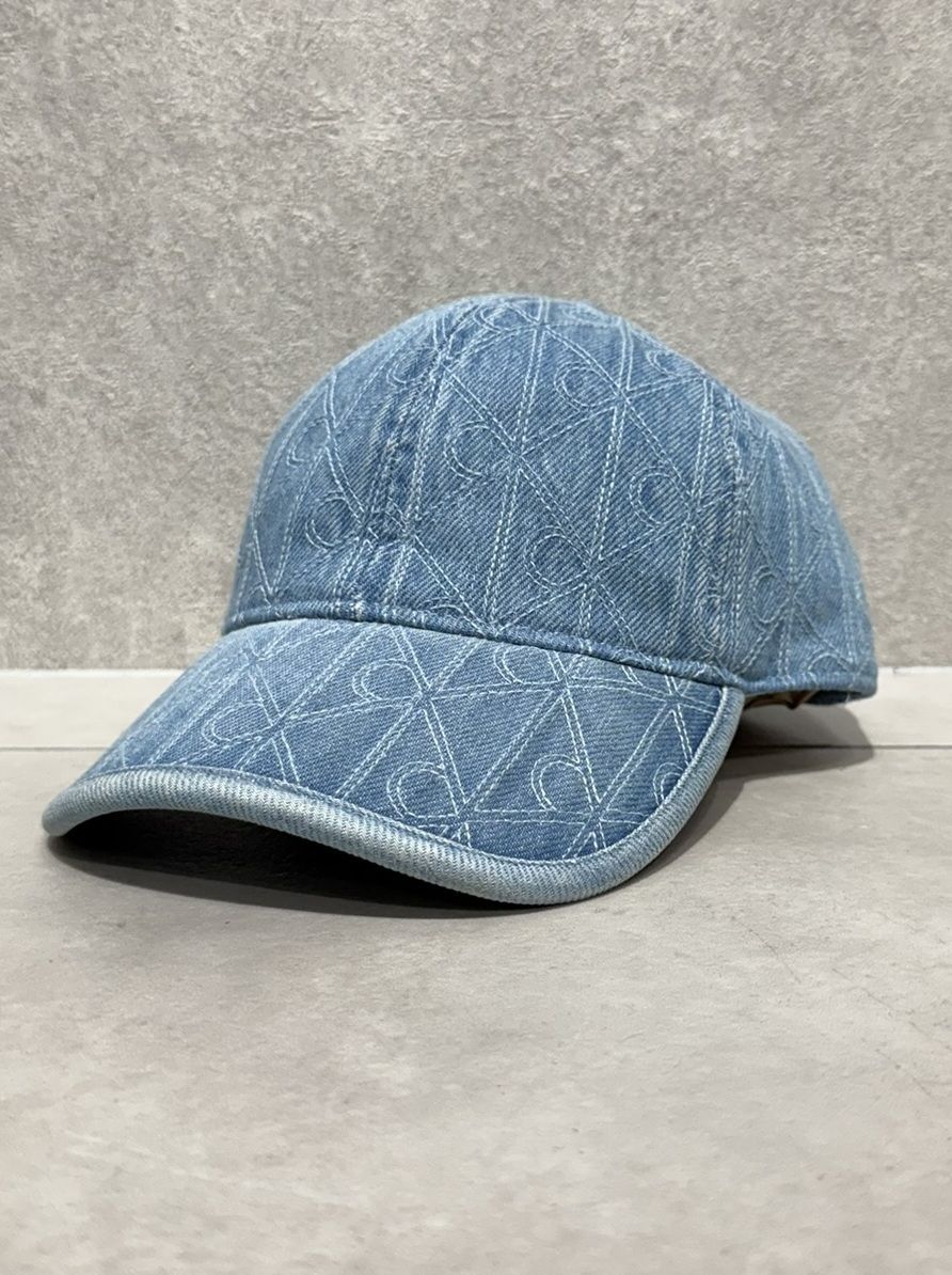 エンブレムキルトレザーパッチデニムキャップ / 4D5030G / VHJ(ブルー)