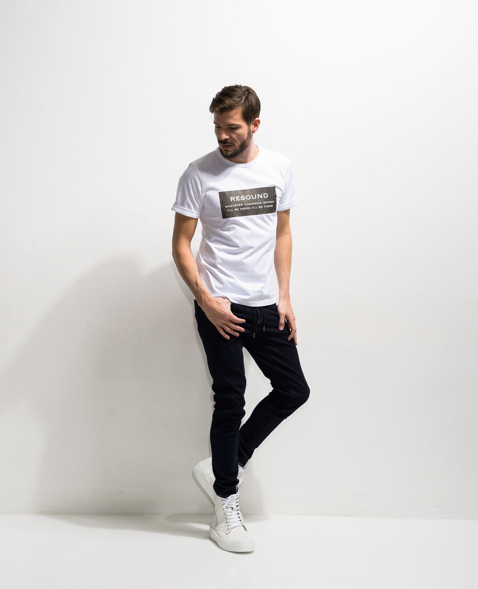 【※期間限定販売※】 LEO BOX ROGO ROLL UP JERSEY TEE / RC20-T-004 / ボックスロゴTシャツ