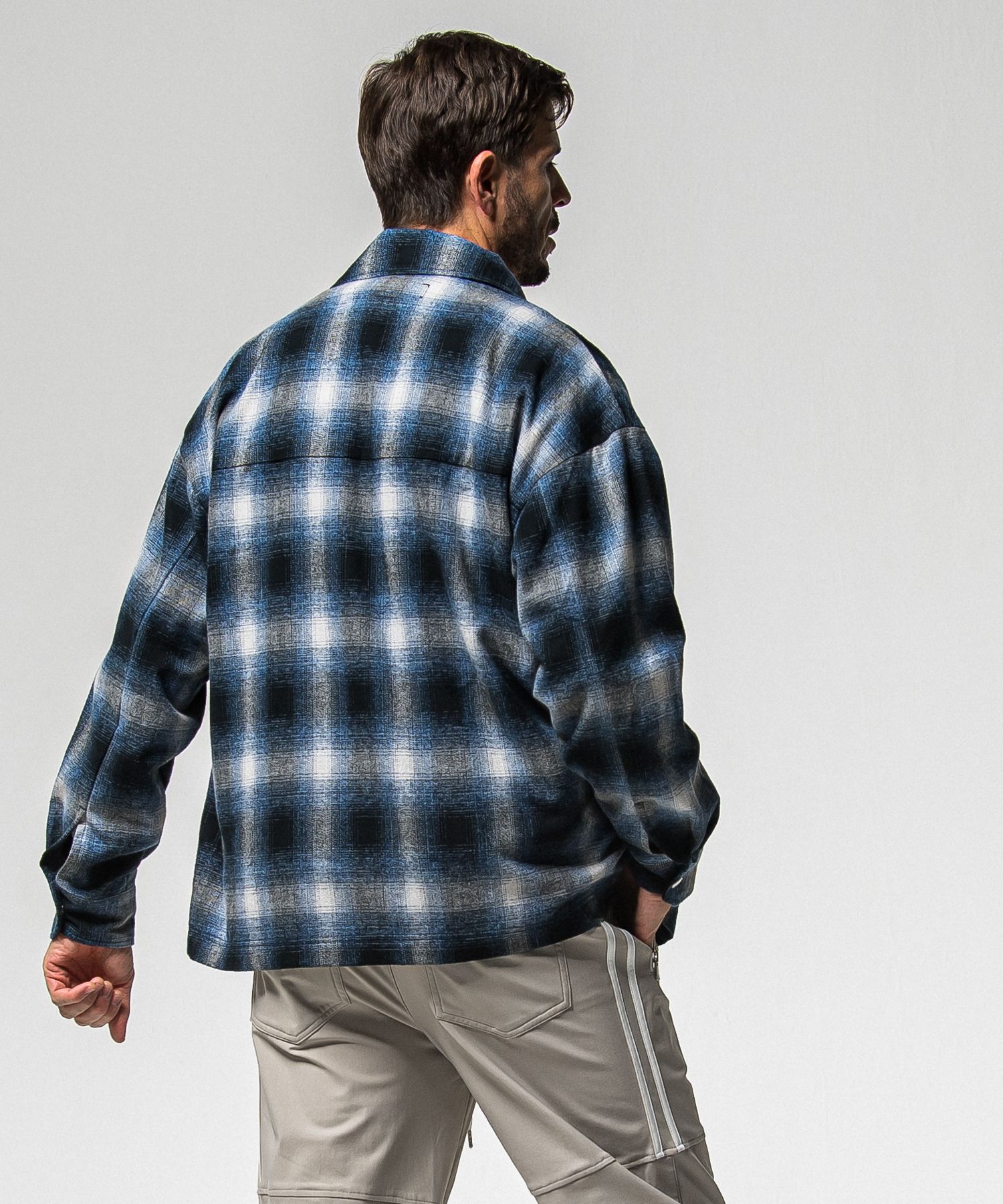 FLANNEL CHECK JK / RC38-JK-007 / フランネルチェックCPOジャケット / ブルー (10月中旬入荷予定)