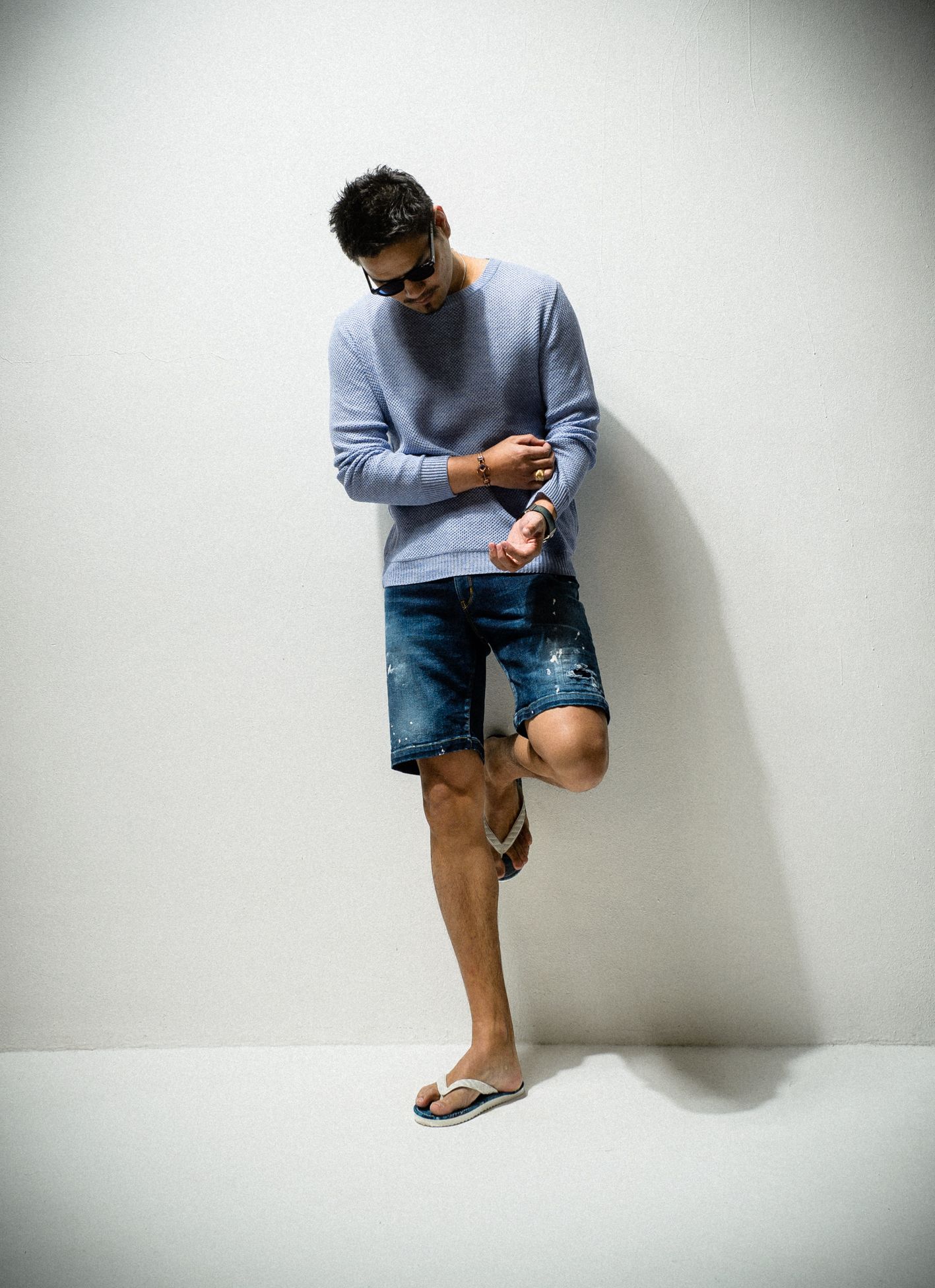 DENIM SHORTS / RC8-HP-013 / ストレッチデニムショーツ / インディゴD