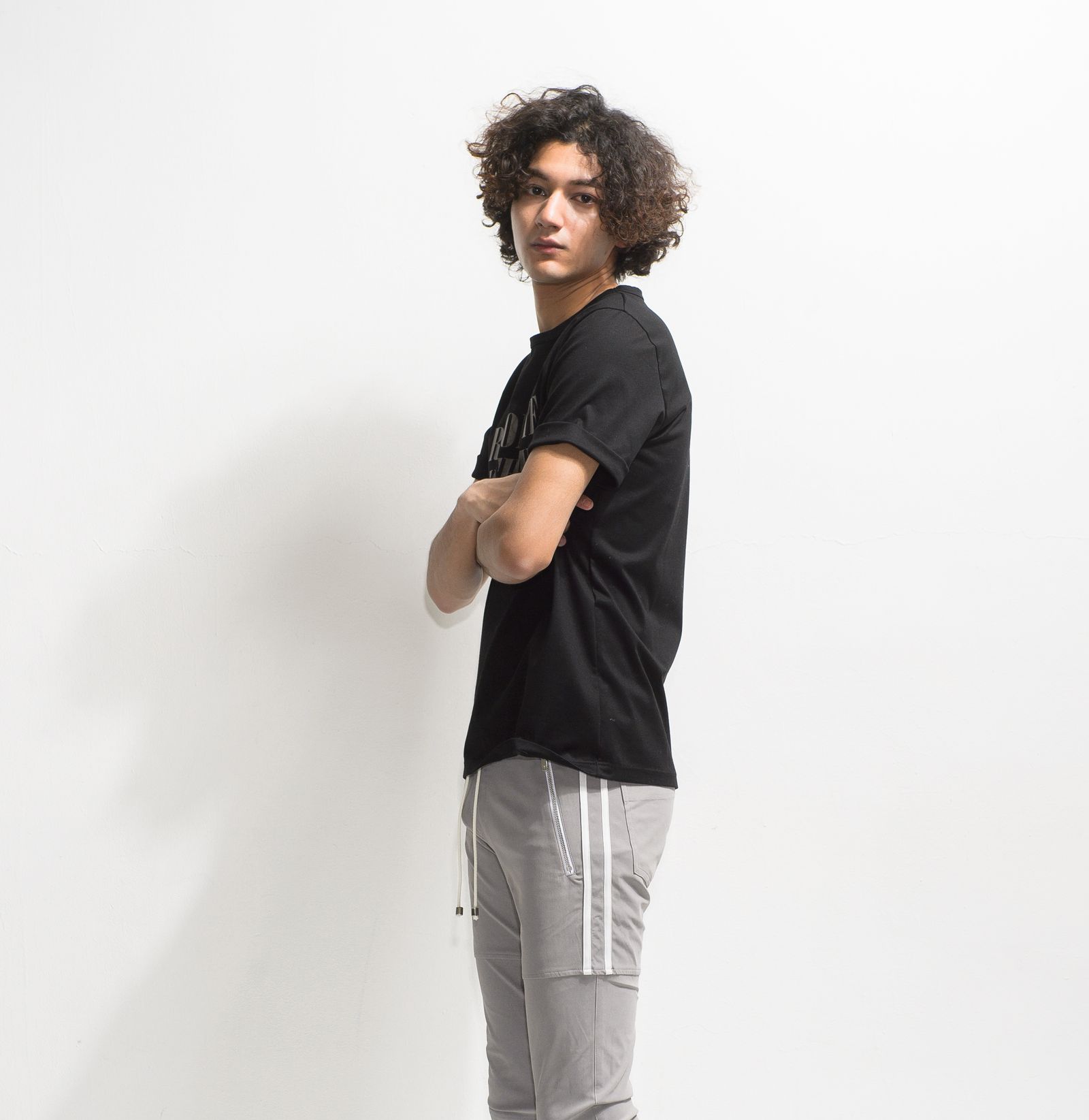 MESSAGE CHEST ROLL UP JERSEY TEE / RC20-T-003 / バックプリントTシャツ ※