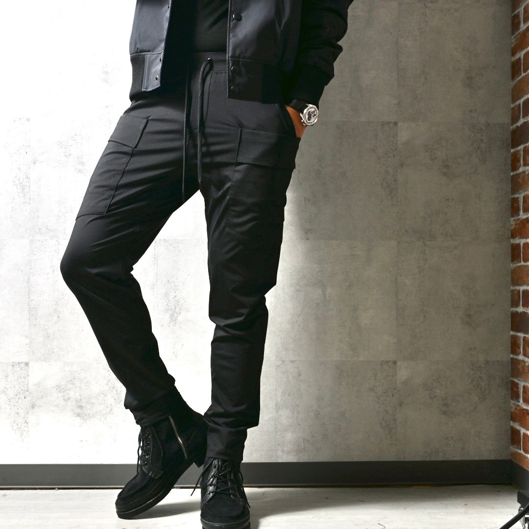 GR PT / DP1-ST-004 / ナイロンギアカーゴパンツ / ブラック (3月中旬入荷予定)