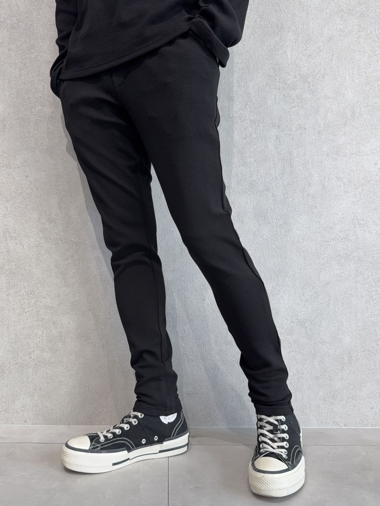 CHRIS EASY BLISTER TUCK PANTS / RC41-ST-016T / イージータックパンツ / ブリスターブラック
