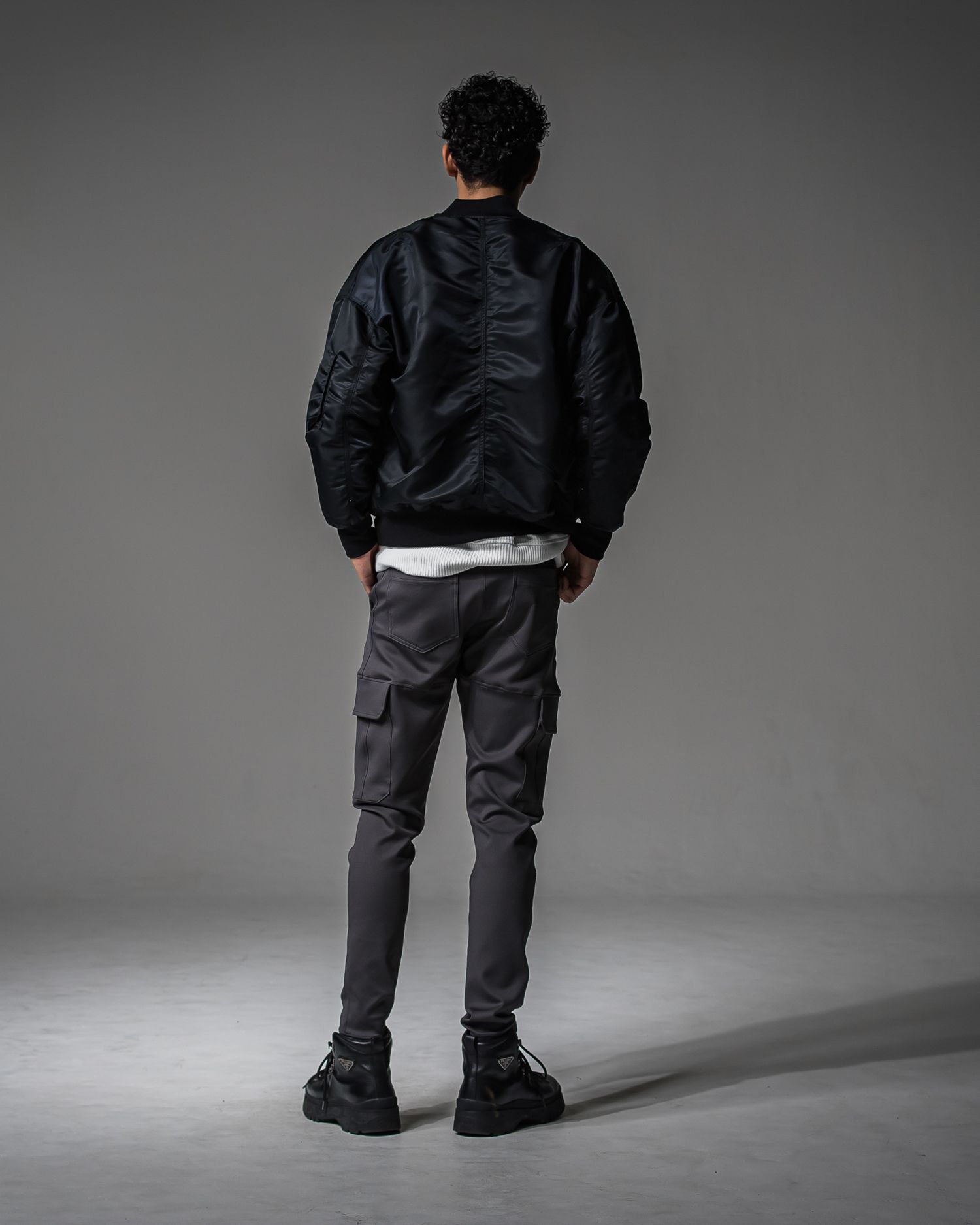 LIGHT DAVID JACKET / RC37-JK-002 / ナイロンライトMA-1 / ブラック (9月上旬入荷予定)