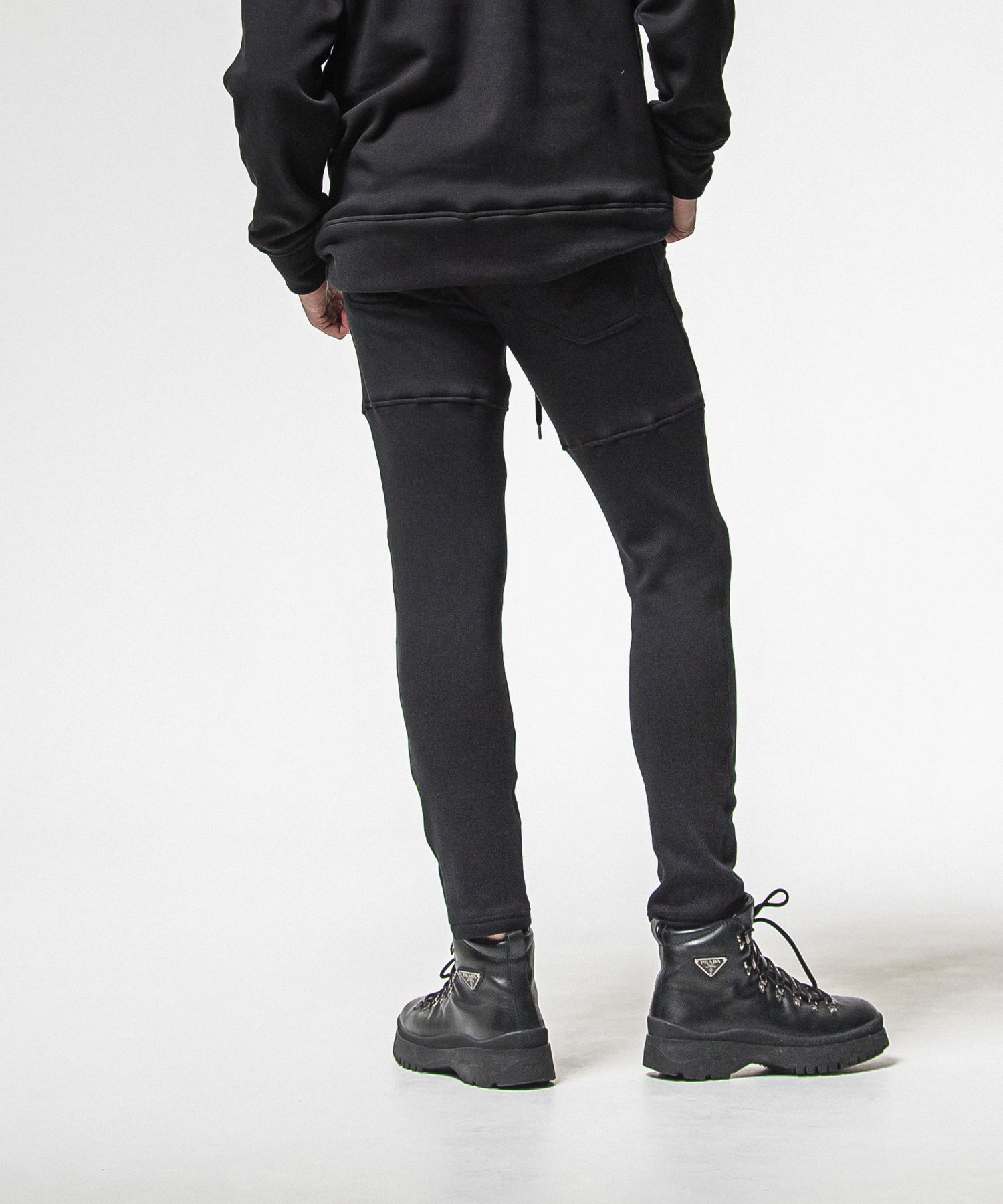 VELOURS FLEECE TYLER PANTS / RC38-ST-026H / 裏起毛スウェットラインパンツ / ブラック (11月中旬入荷予定)