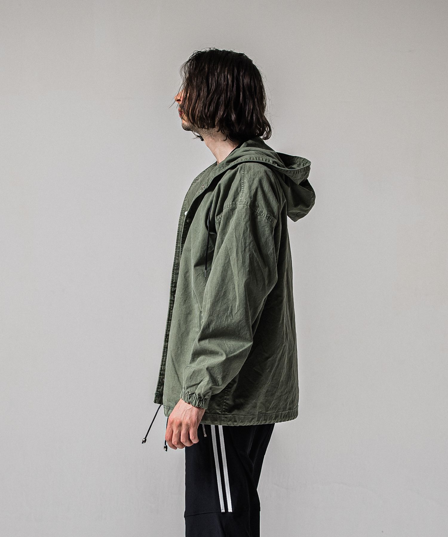 COACH HOODIE / RC39-JK-005 / コーチパーカー / カーキ (3月中旬入荷予定)