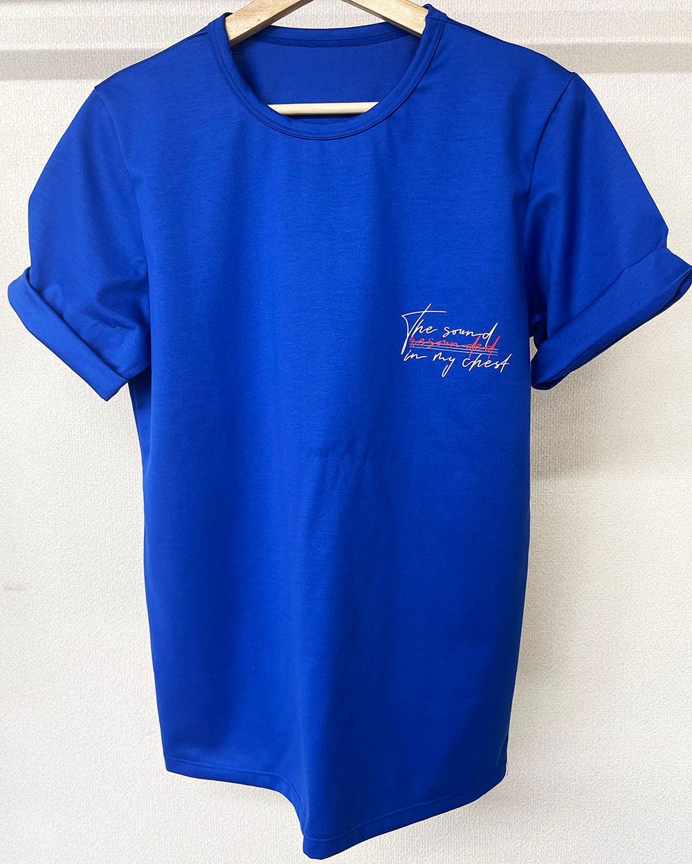 MESSAGE CHEST ROLL UP JERSEY TEE / RC20-T-003 / バックプリントTシャツ ※
