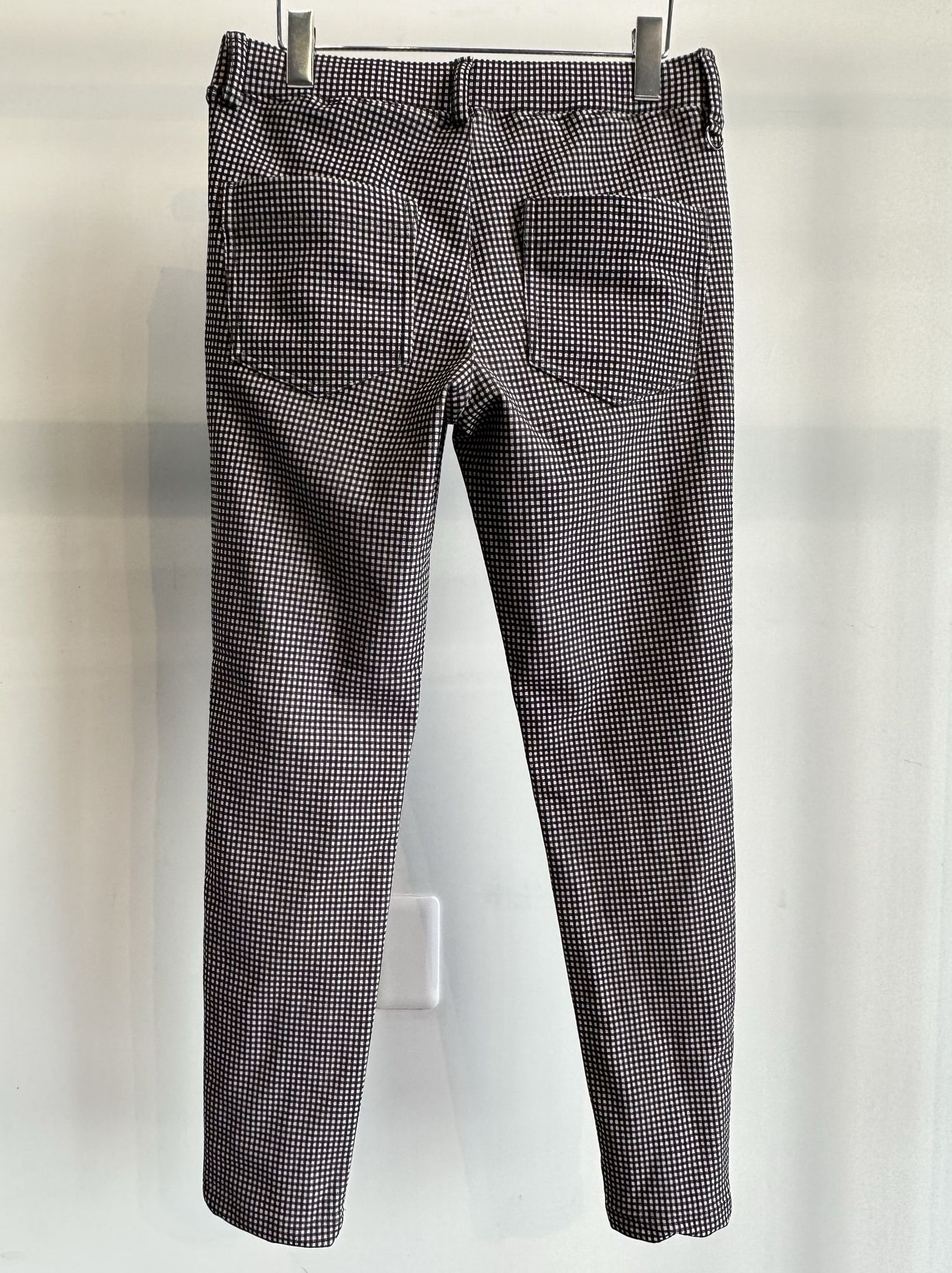 CHRIS EASY HEAT PANTS / RC30-ST-016H / 裏起毛イージーパンツ / 千鳥柄ホワイト×ブラック