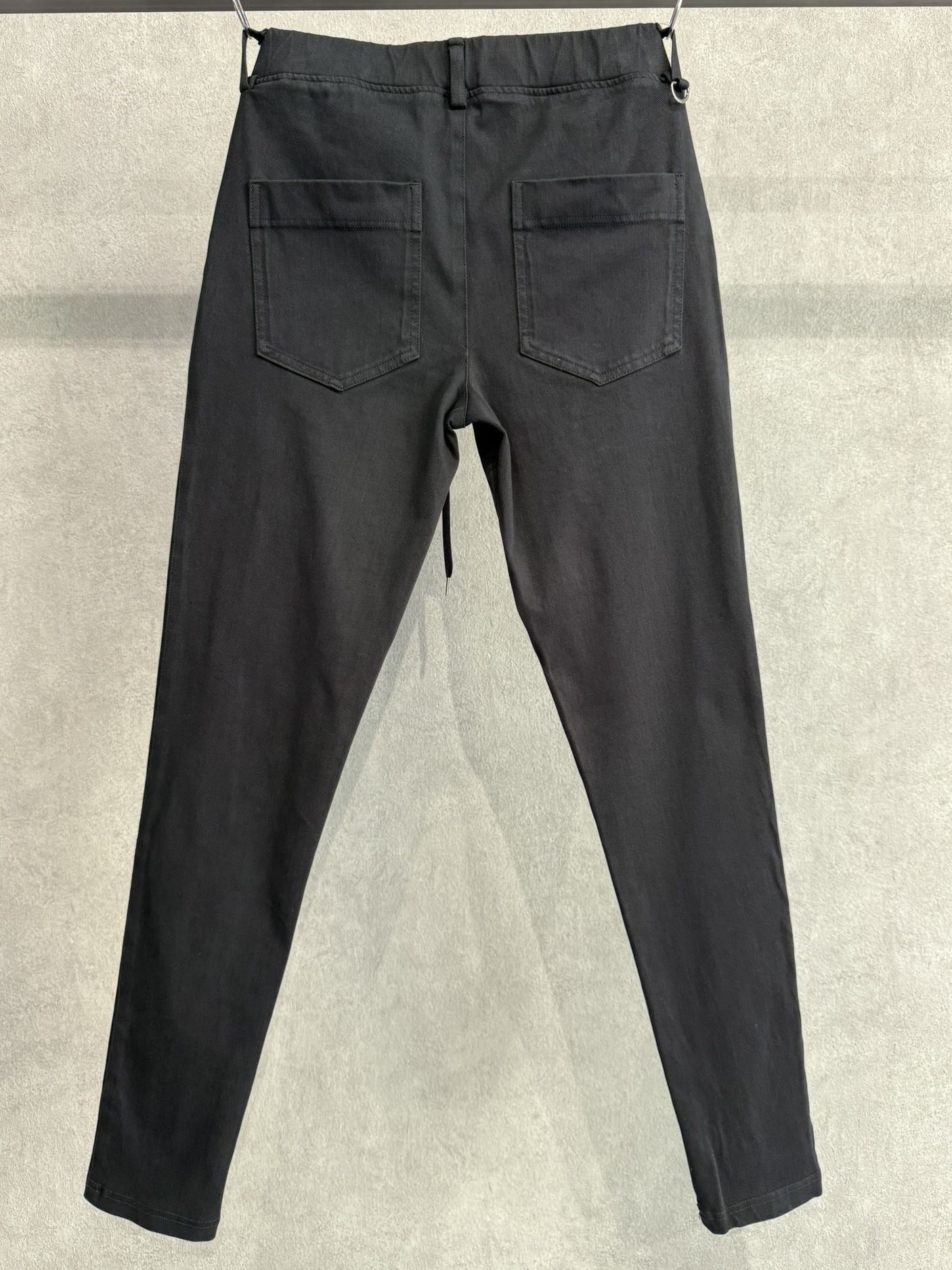 DENIM JERSEY CHRIS EASY TUCK PT / RC36-ST-016TD / ライトオンスデニムジャージイージータックパンツ / ブラック