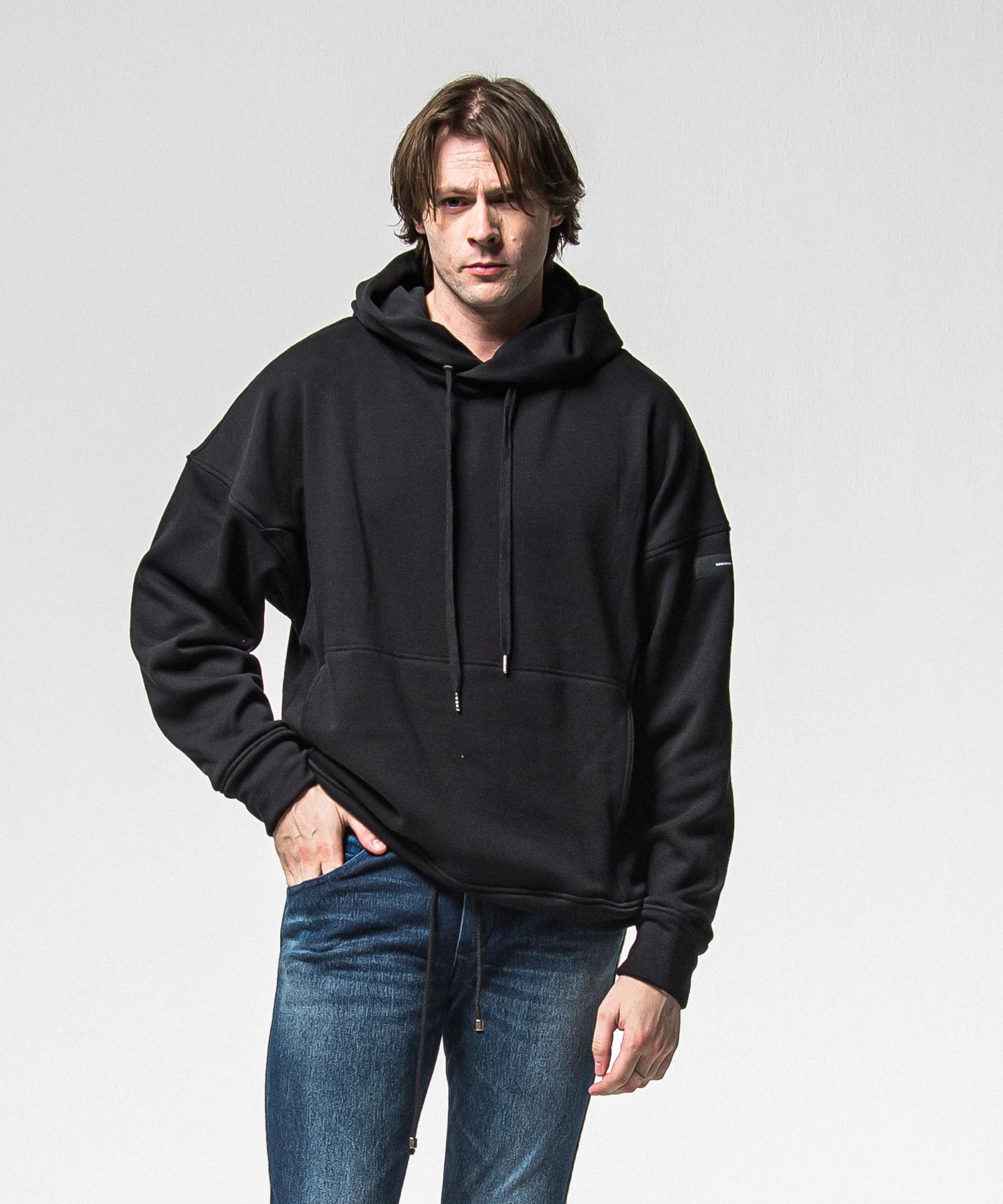 【FRIDAYコラボ】 FRIDAY OLD COVER VELOURS FLEECE TRAINER / RCF1-C-001 / 裏起毛FRIDAYオールドカバートレーナー / ブラック (11月上旬入荷予定)