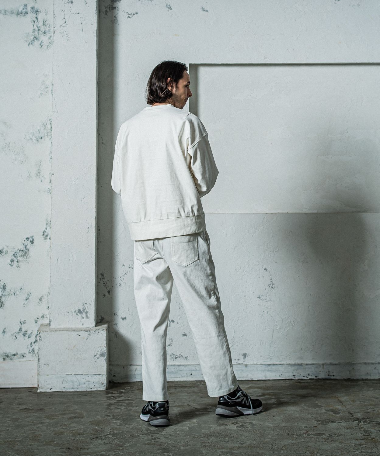 EX DENIM JERSEY WIDE PT / RC35-ST-016WTD / デニムジャージワイドパンツ / ホワイト