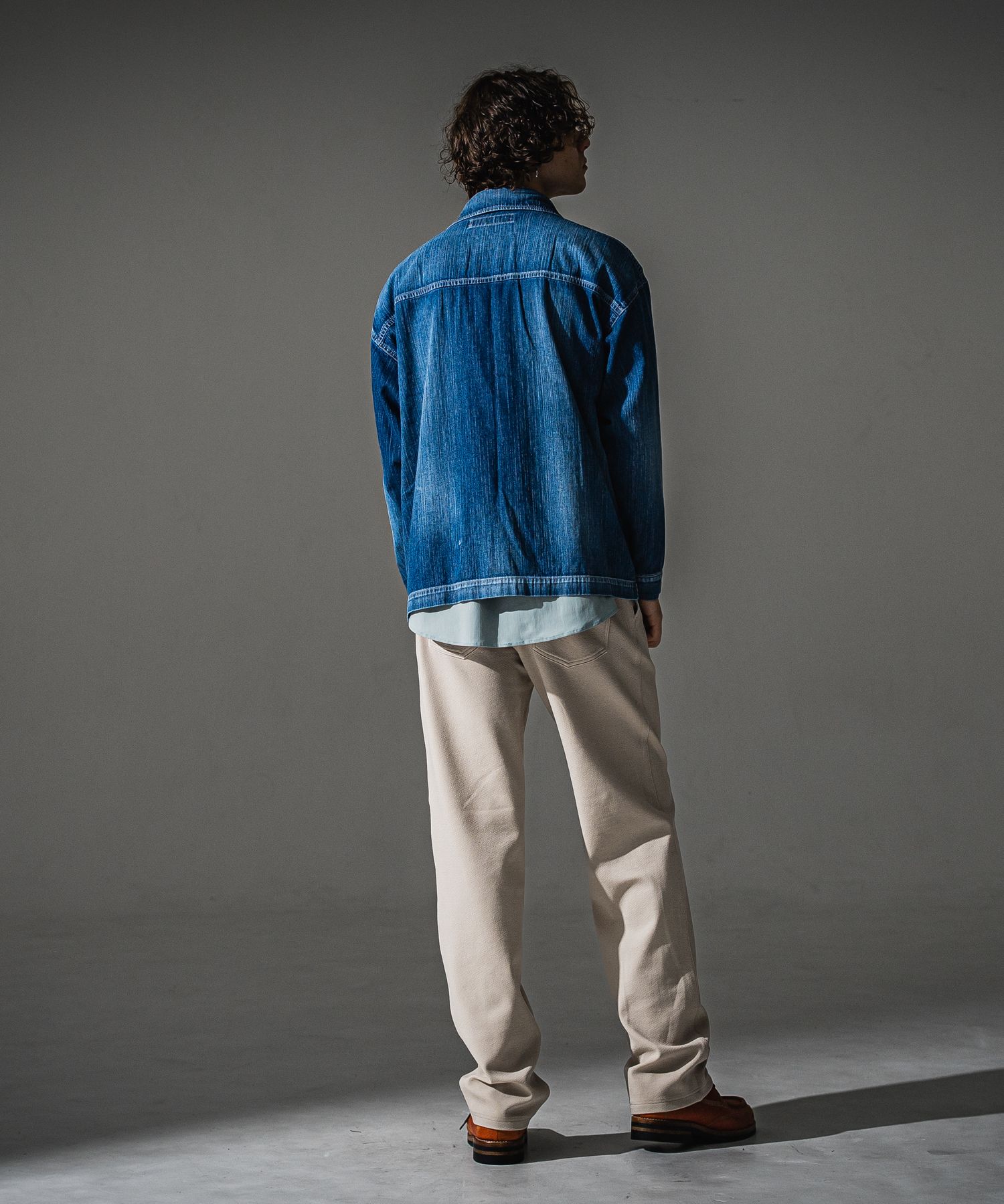 SEMI WIDE TUCK PANTS / RC41-ST-016WT / セミワイドタックパンツ / ブリスターベージュ (7月下旬入荷予定)
