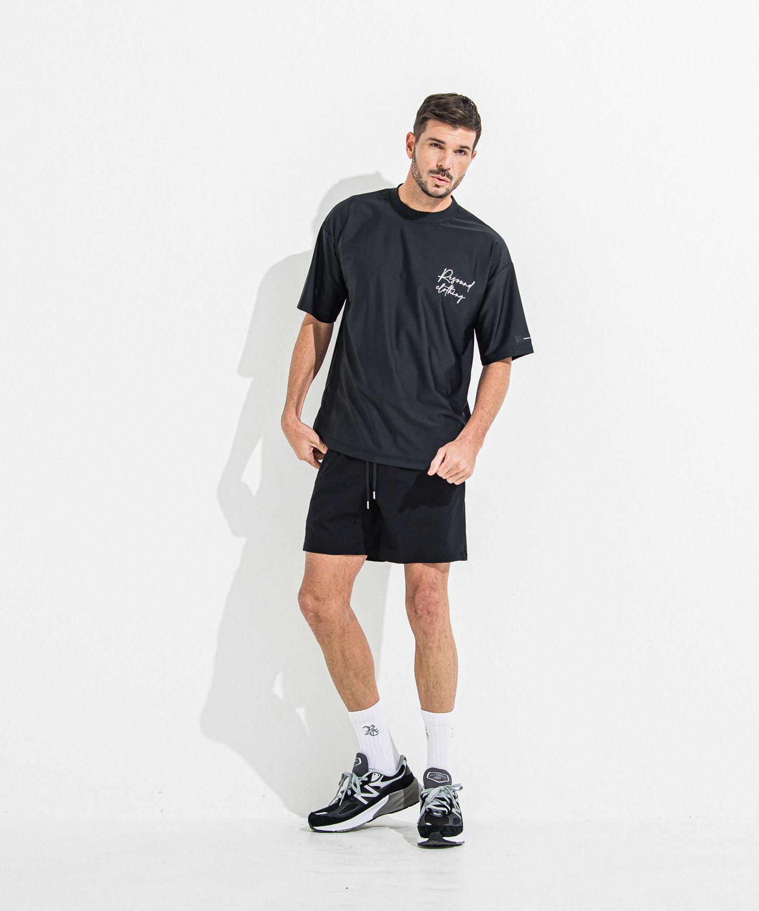 TV NYLON SHORTS / RC36-HP-004 / リラックスナイロンショーツ / ブラック
