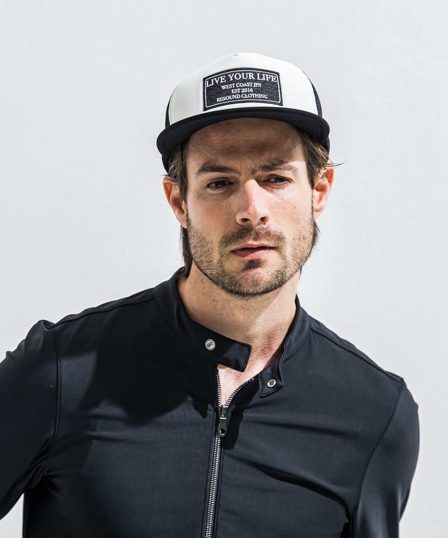 LIVE MESH CAP / RC40-CAP-001 / ロゴワッペンメッシュキャップ / ブラック×ホワイト (5月上旬入荷予定)