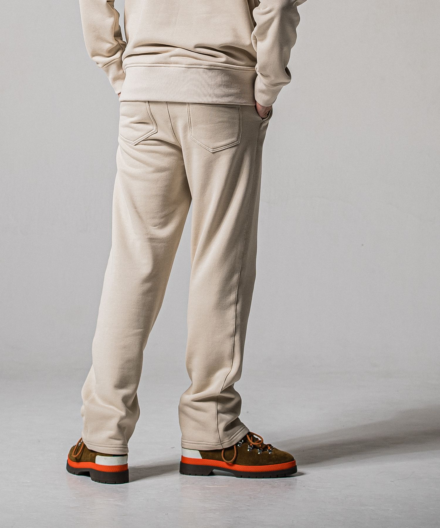 HF URAKE WIDE TUCK PANTS / RC39-ST-016WT / 高機能スウェットワイドタックパンツ / グレージュ (1月中旬入荷予定)