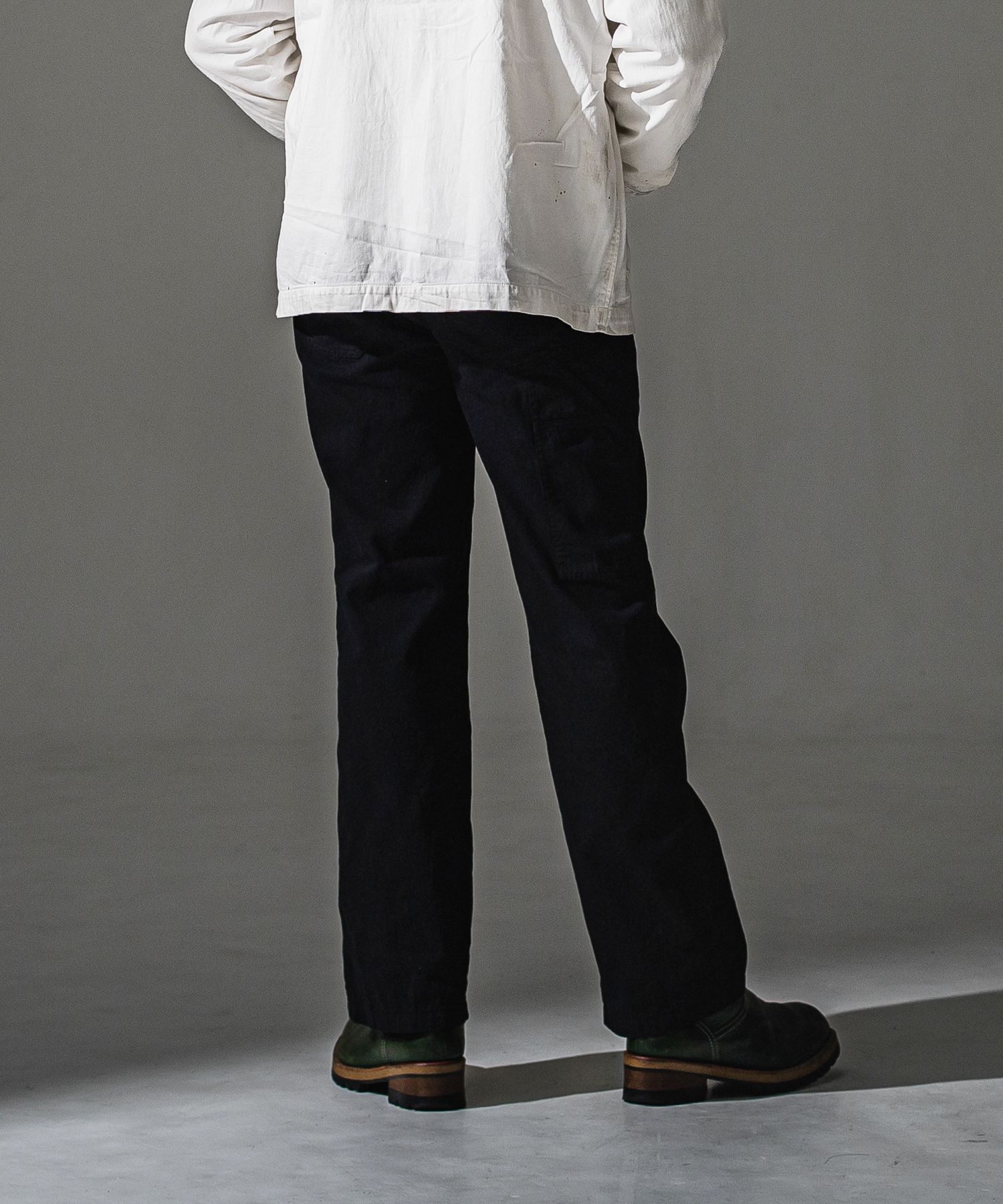 WK PT / RC41-ST-042 / ワンタックワークデニムパンツ / ブラック (8月中旬入荷予定)