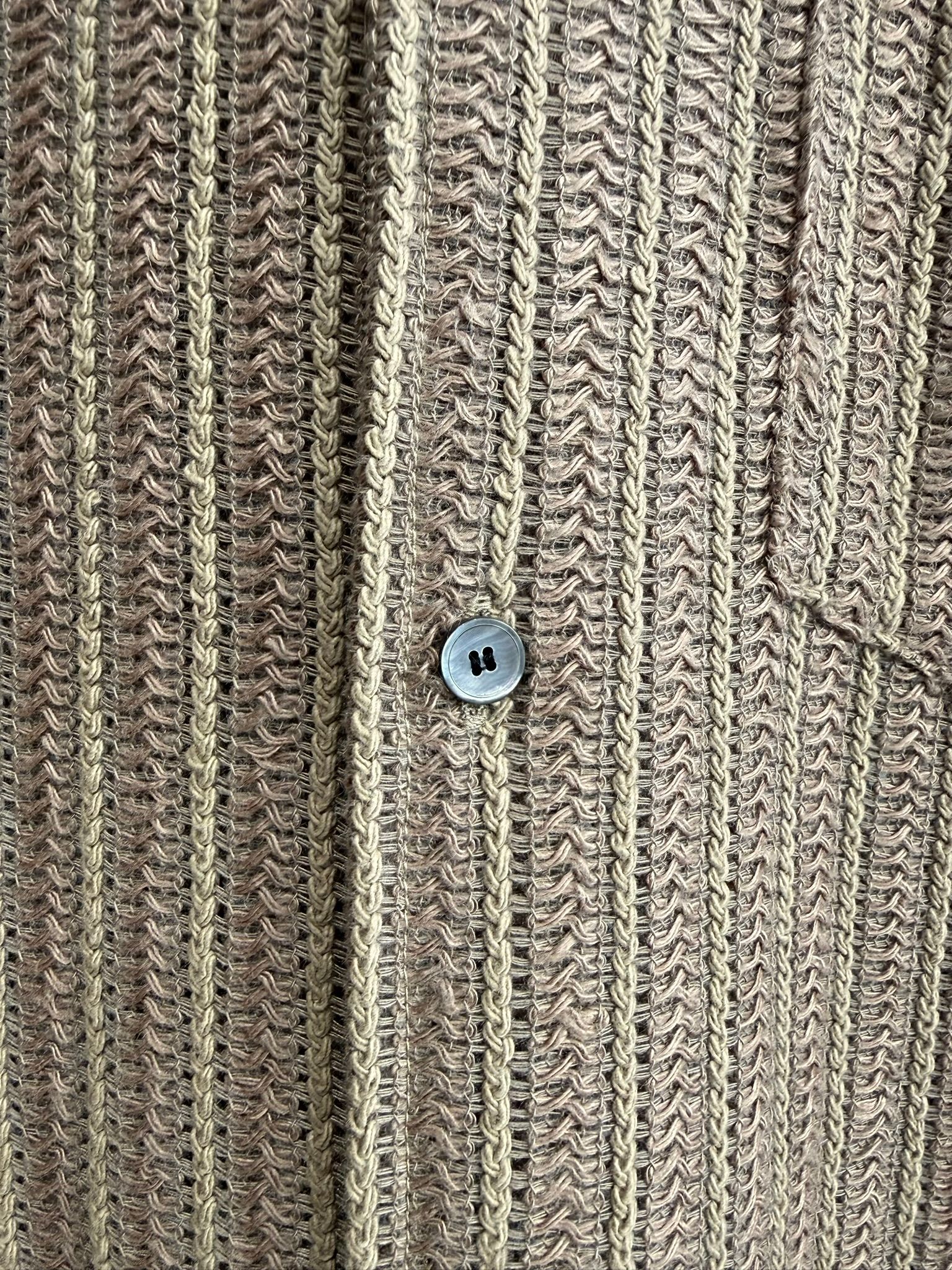 RUSSEL SHIRTS / DP1-SH-004 / ラッセル織り半袖シャツ / ブラウン