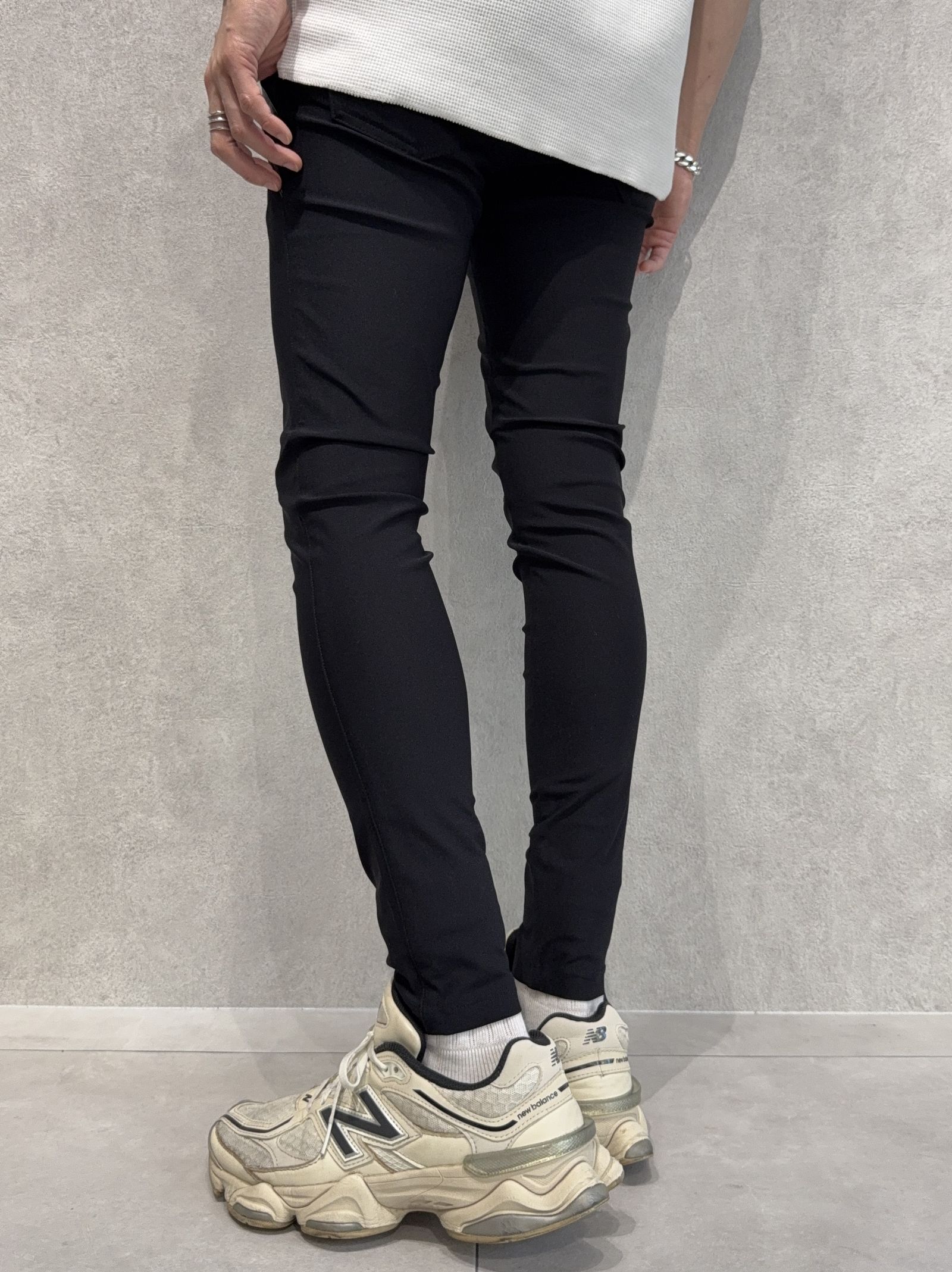 EDGE NYLON PT / BASIC-ST-014 / エッジナイロンラインパンツ / ブラック×ブラック