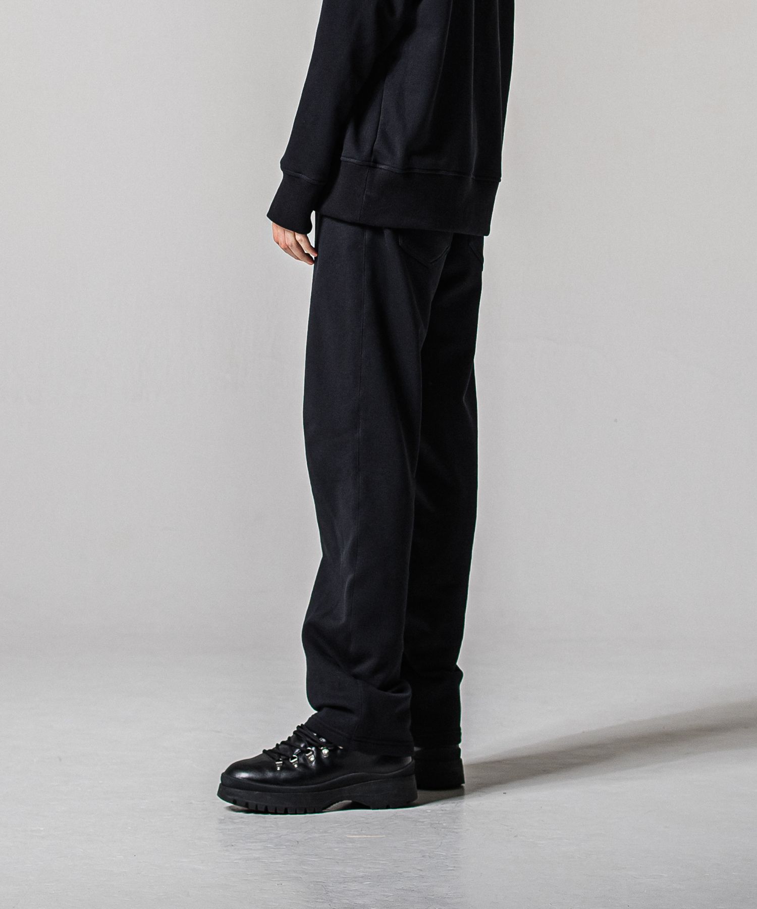 HF URAKE WIDE TUCK PANTS / RC39-ST-016WT / 高機能スウェットワイドタックパンツ / ブラック (1月中旬入荷予定)