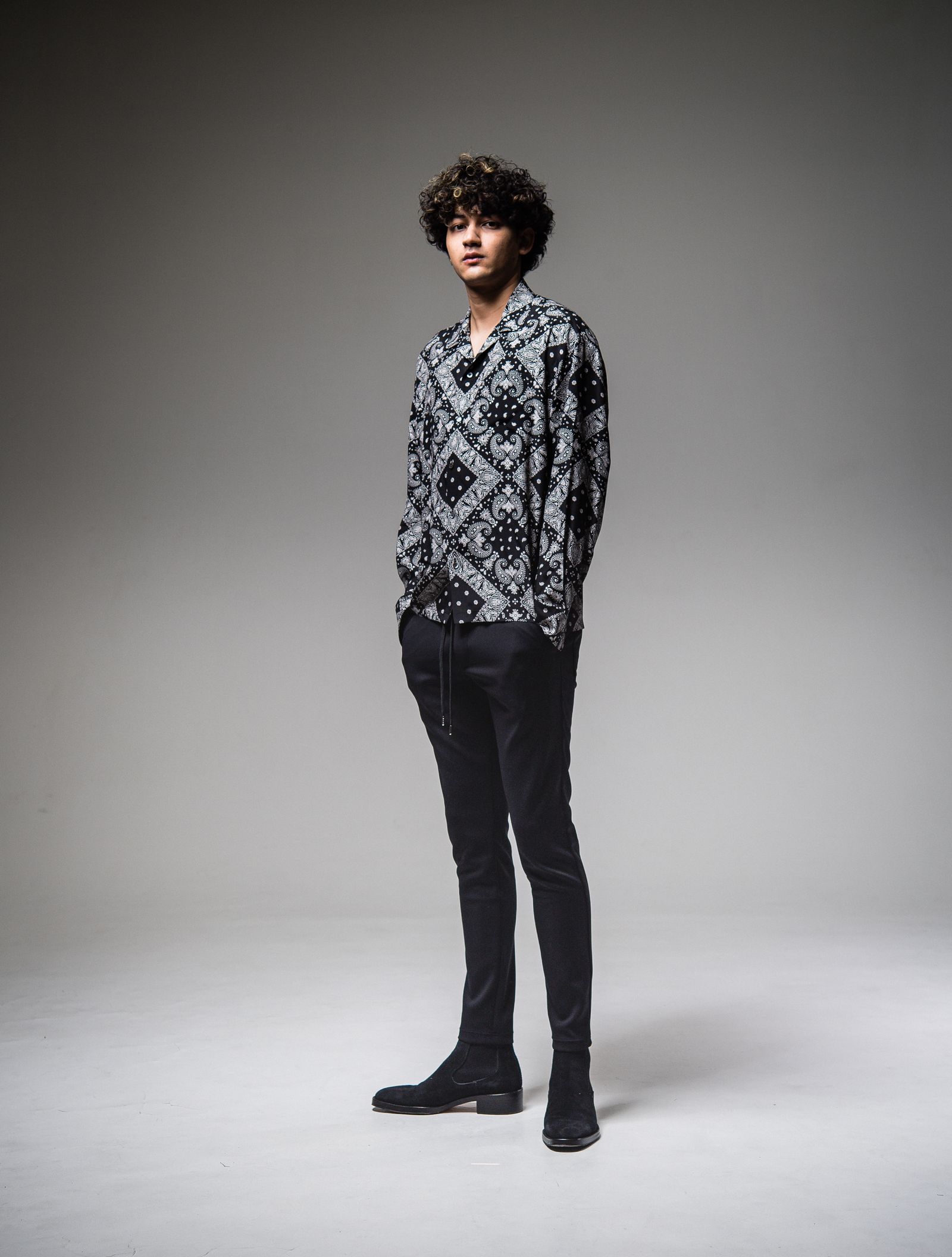 CHRIS EASY PANTS / RC25-ST-016 / イージーパンツ / ブラック