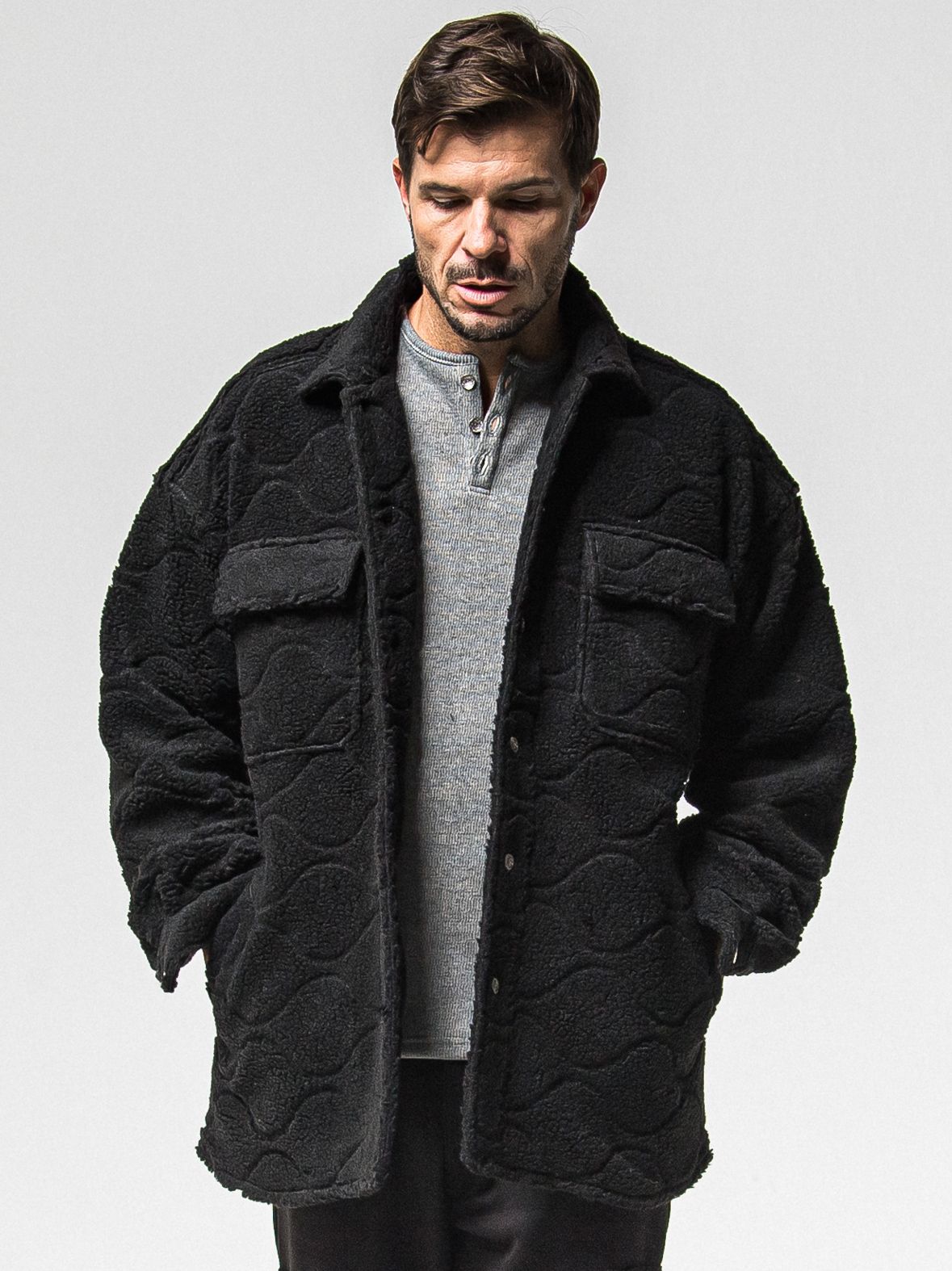 CPO BOA SHIRTS JK / RC38-JK-006 / ボアCPOシャツジャケット / ブラック (11月上旬入荷予定)