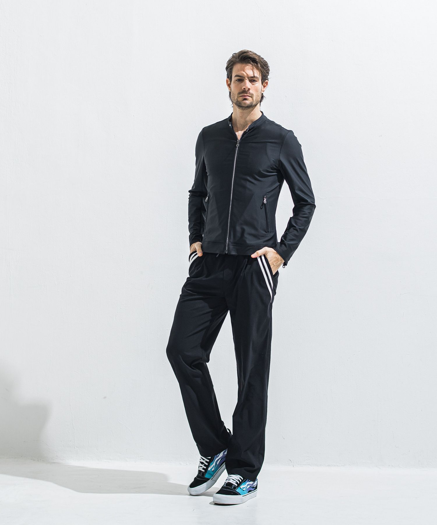 RUSH SB RIDERS / RC40-JK-001 / ラッシュガードシングルライダース / ブラック (5月下旬入荷予定)