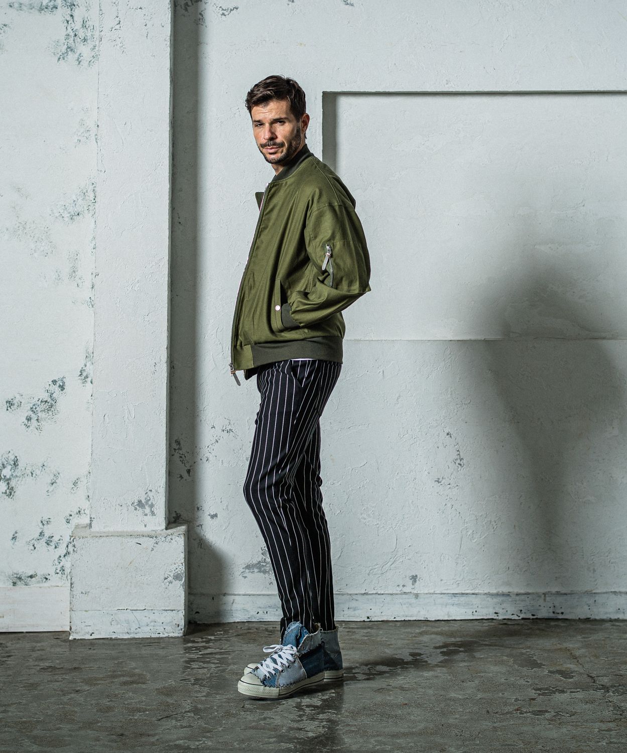 CHRIS EASY PANTS / RC35-ST-016 / イージーパンツ / ブラックストライプ