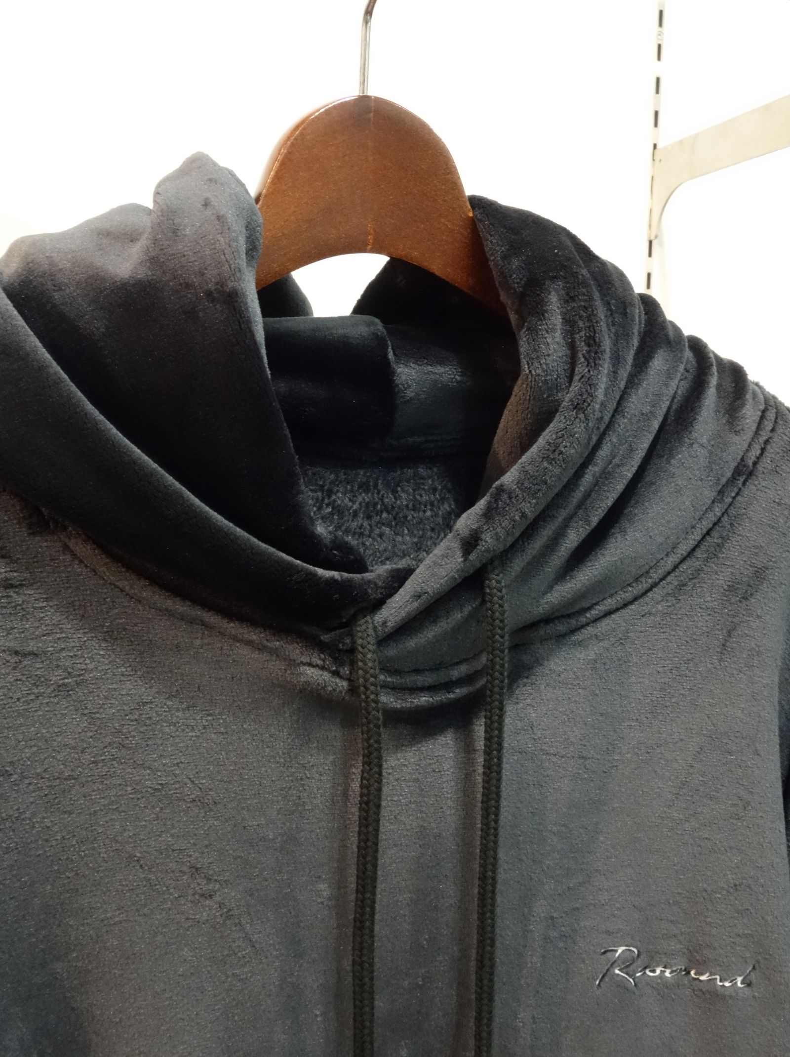 DOUBLE VELOURS FLEECE LOOSE HOODIE / RC22-C-006 / ベロアフリースパーカー