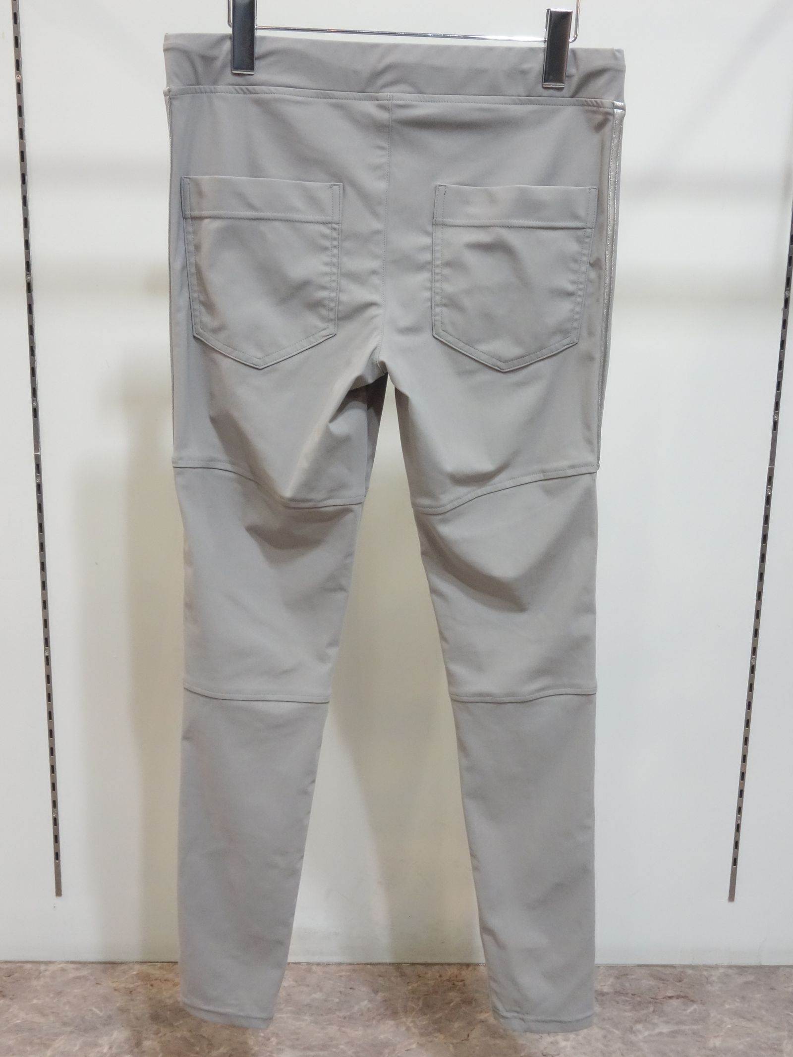 JOHNSON LINE NYLON PT / BASIC-ST-009 / ジョンソンナイロンラインパンツ / グレー×シルバー (3月上旬入荷予定)