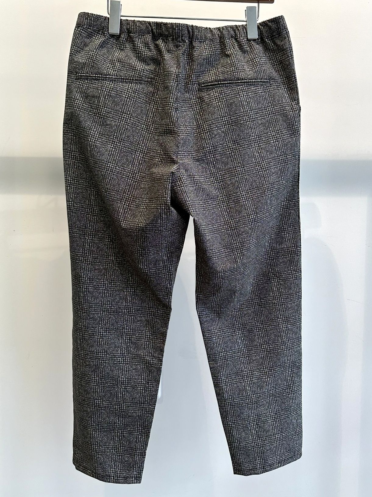 PAT WIDE EASY PANTS / RC32-ST-036 / ベルト付きテーパードワイドパンツ / グレンチェック