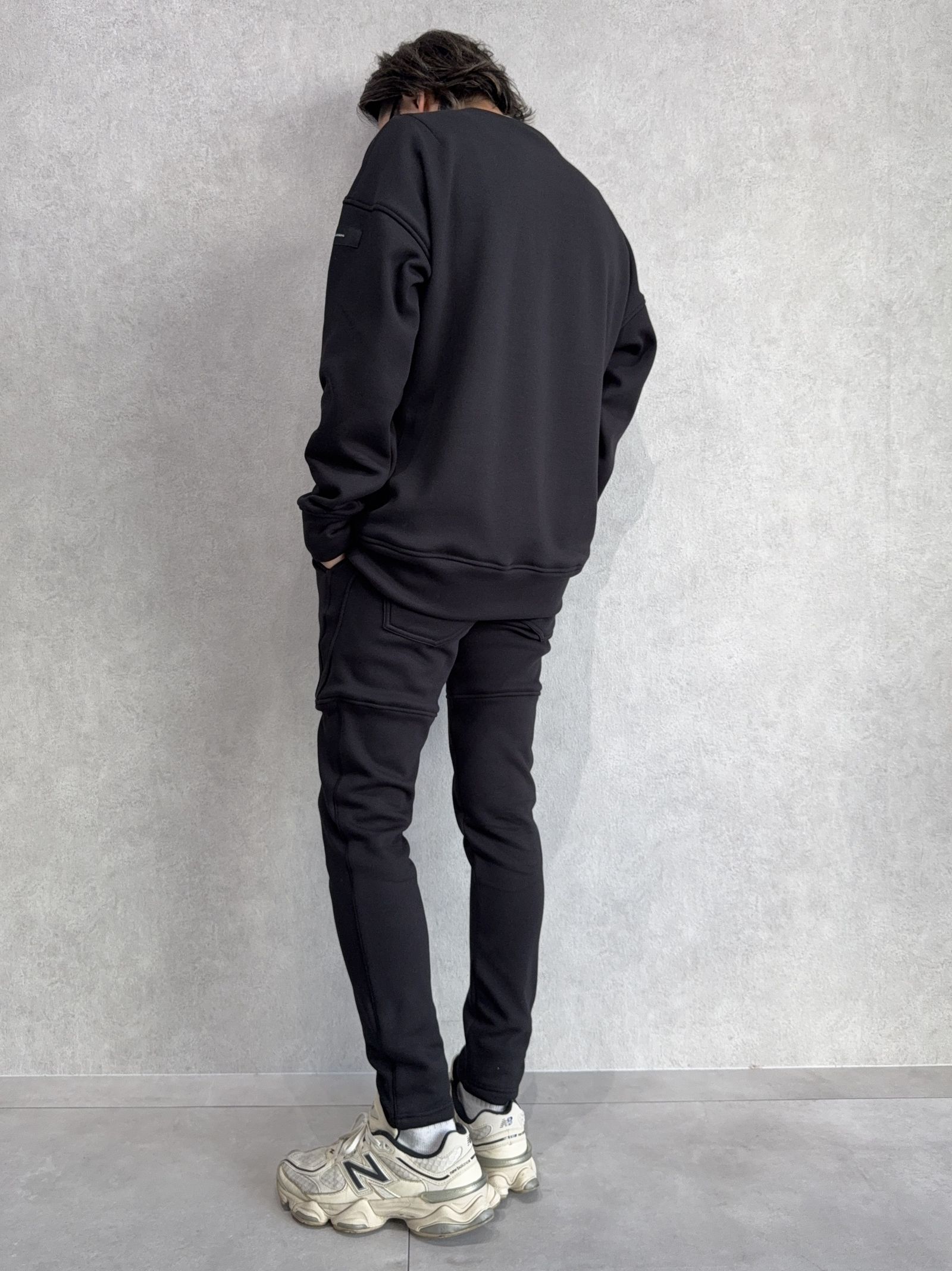 【FRIDAYコラボ】 FRIDAY STANDARD LOGO VELOURS FLEECE TRAINER / RCF1-C-004 / 裏起毛FRIDAYスタンダードロゴトレーナー / ブラック