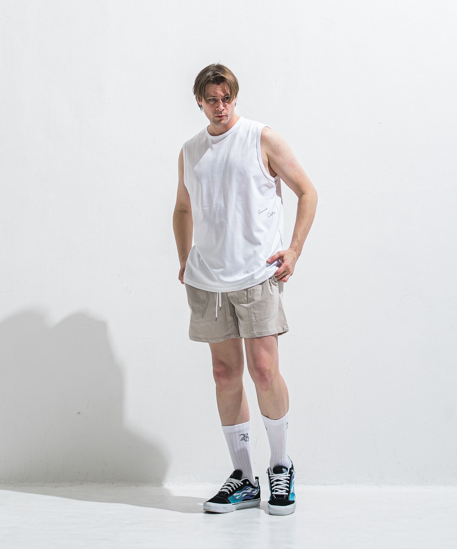 TV NYLON SHORTS / RC40-HP-004 / リラックスナイロンショーツ / グレージュ (6月上旬入荷予定)