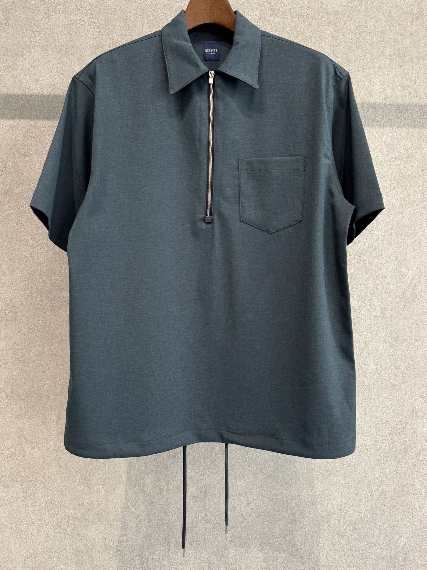 PULLOVER HALF SHIRT / RC33-SH-005 / ハーフジップシャツ / グリーン※