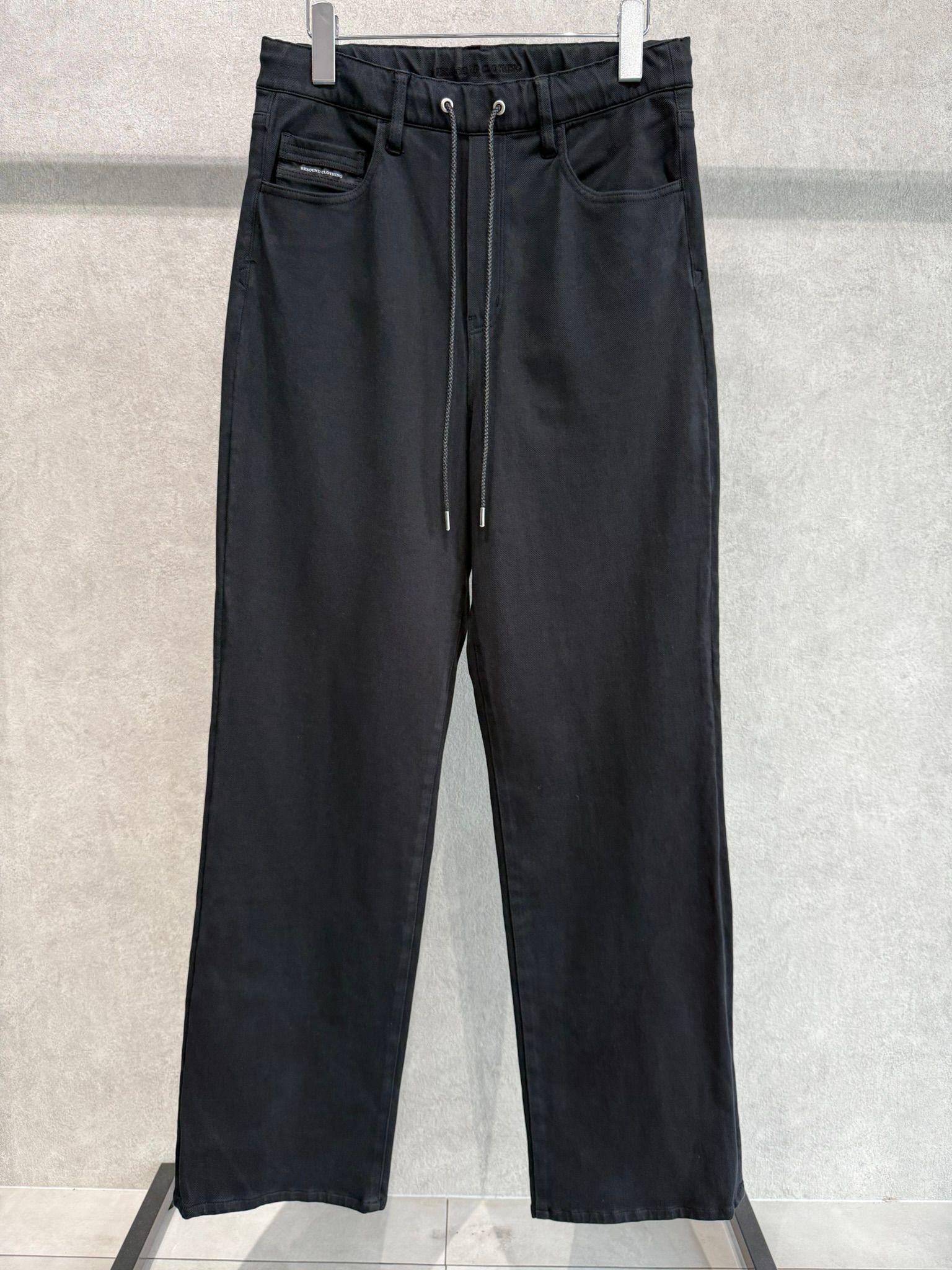 KING DENIM JERSEY / BASIC-ST-005 / デニムジャージバギーワイドパンツ / ブラック