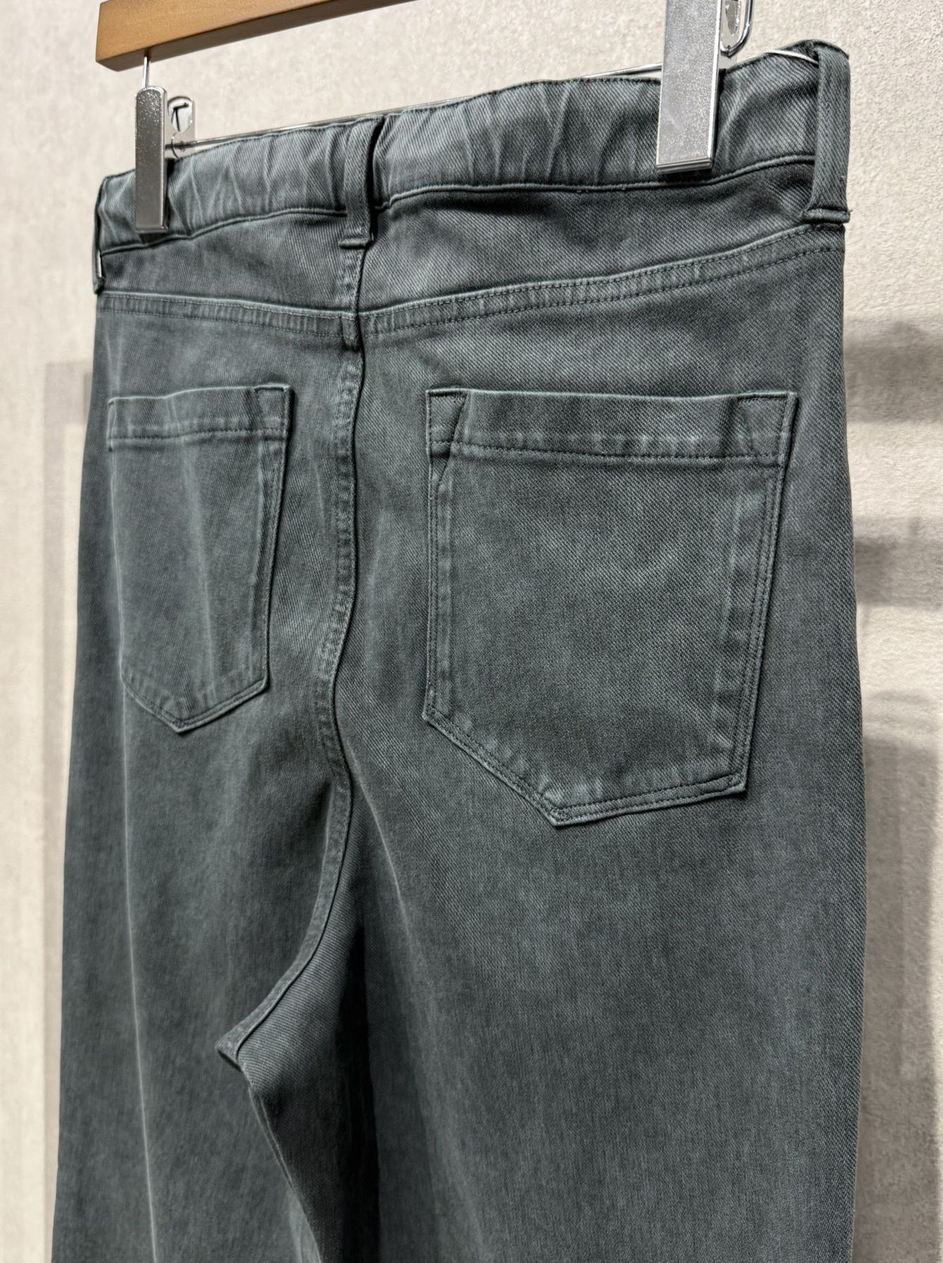 KING DENIM JERSEY / BASIC-ST-005 / デニムジャージバギーワイドパンツ / ピグメントブラック