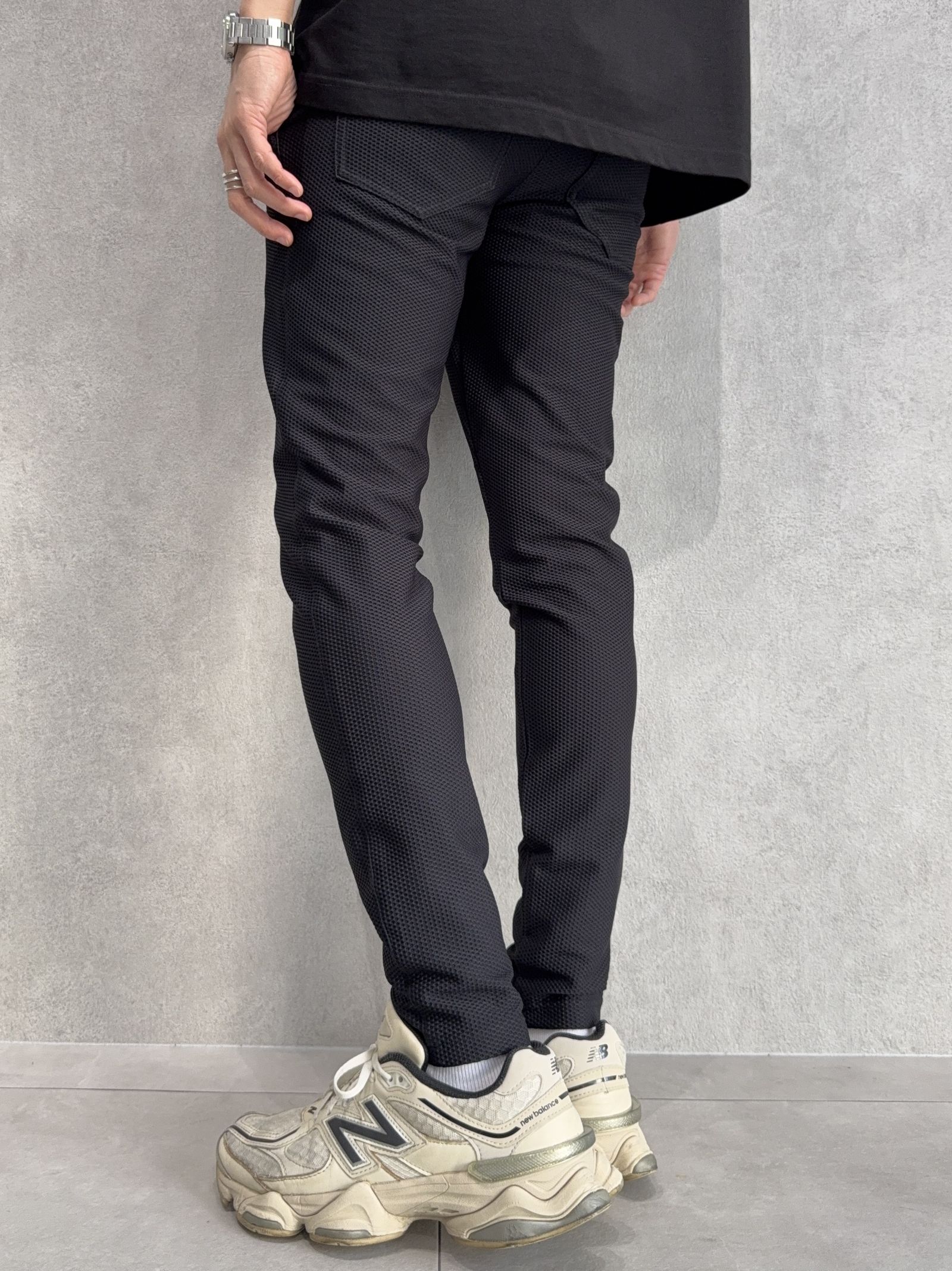 CHRIS EASY TUCK PANTS / RC40-ST-016T / イージータックパンツ / メッシュブラック