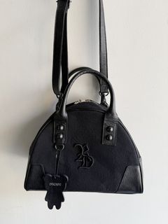 DENIM MINI BOSTON BAG / RC41-BAG-002RD / デニムミニボストンショルダーバッグ / ブラック (8月下旬入荷予定)