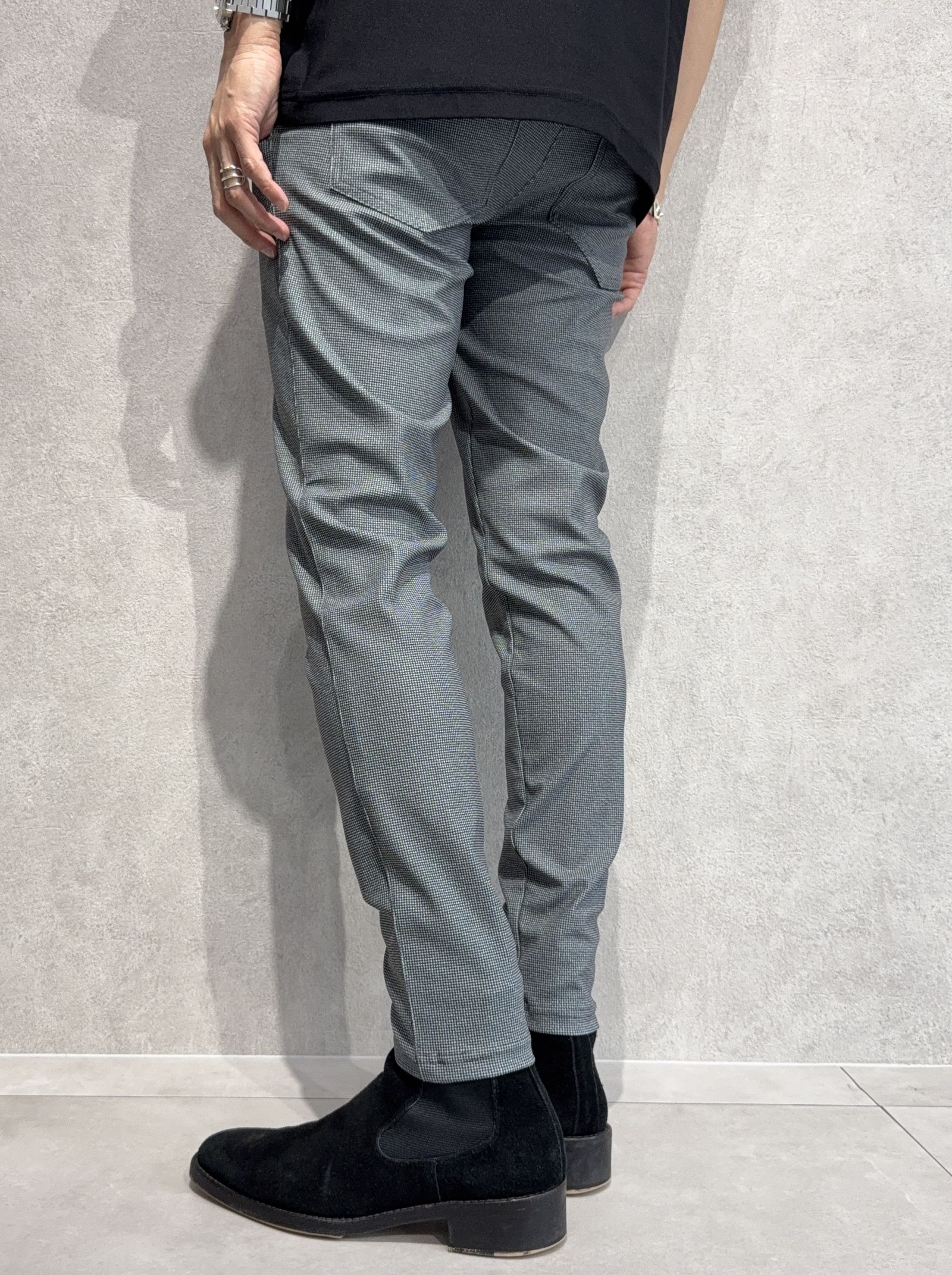 CHRIS EASY TUCK  PANTS / RC36-ST-016T / イージータックパンツ / チェックブラック