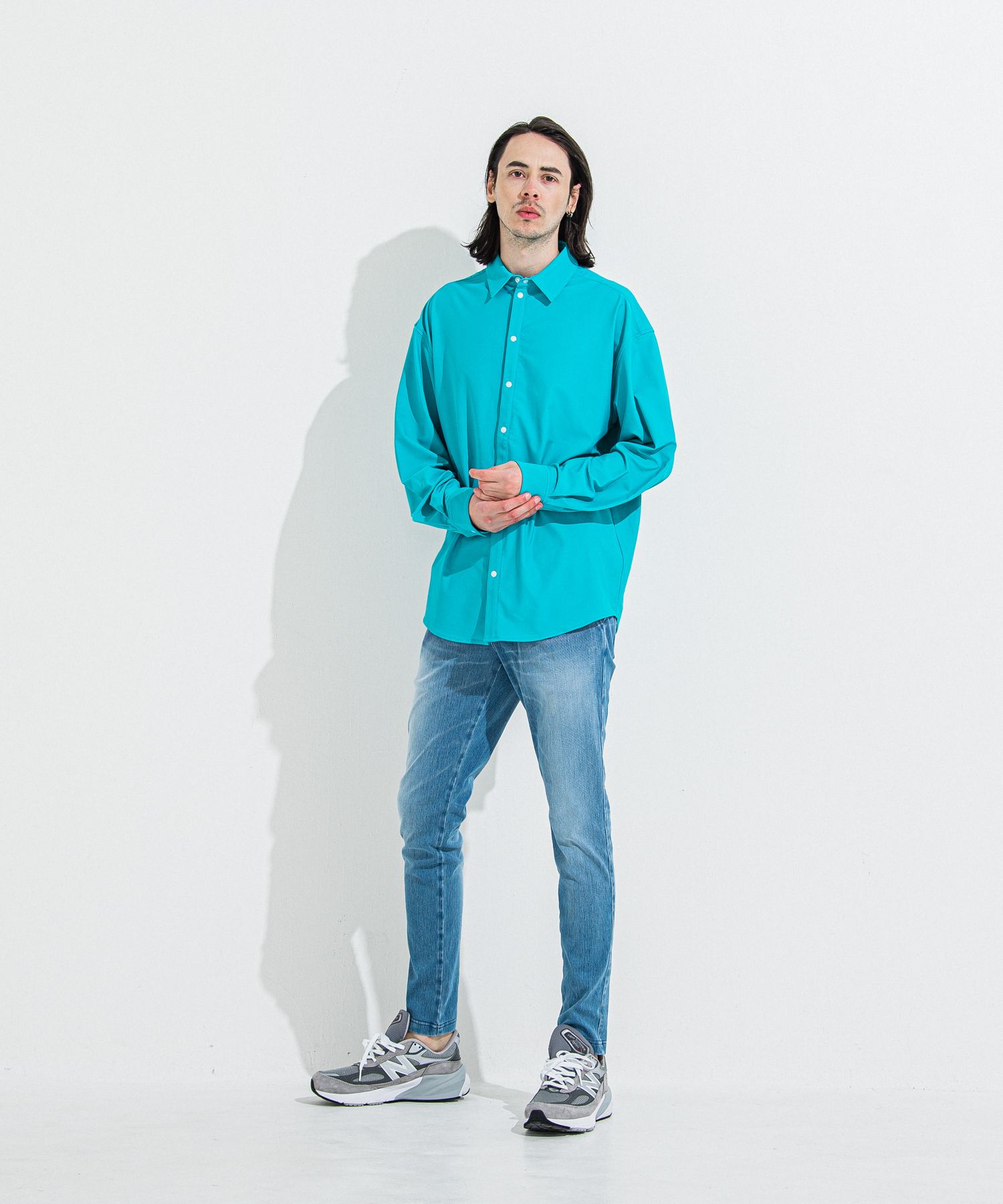 DENIM JERSEY CHRIS EASY TUCK PT / RC36-ST-016TD / ライトオンスデニムジャージイージータックパンツ / ライトインディゴ