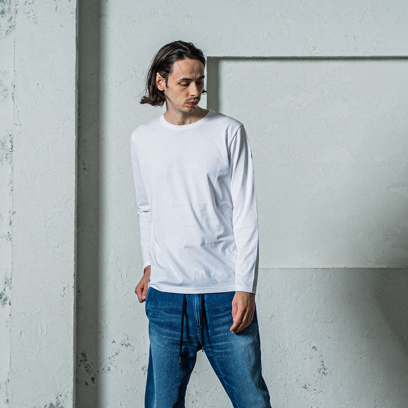 LONG SLEEVE TEE / RC35-T-008 / 無地長袖Tシャツ / ホワイト