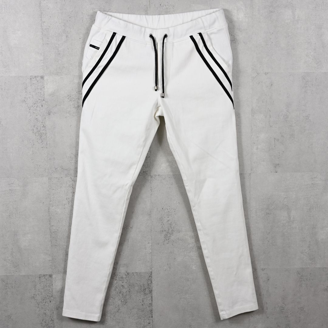 EX DENIM JERSEY EDGE PT / RC39-ST-014D / デニムジャージラインパンツ / ホワイト (2月上旬入荷予定)